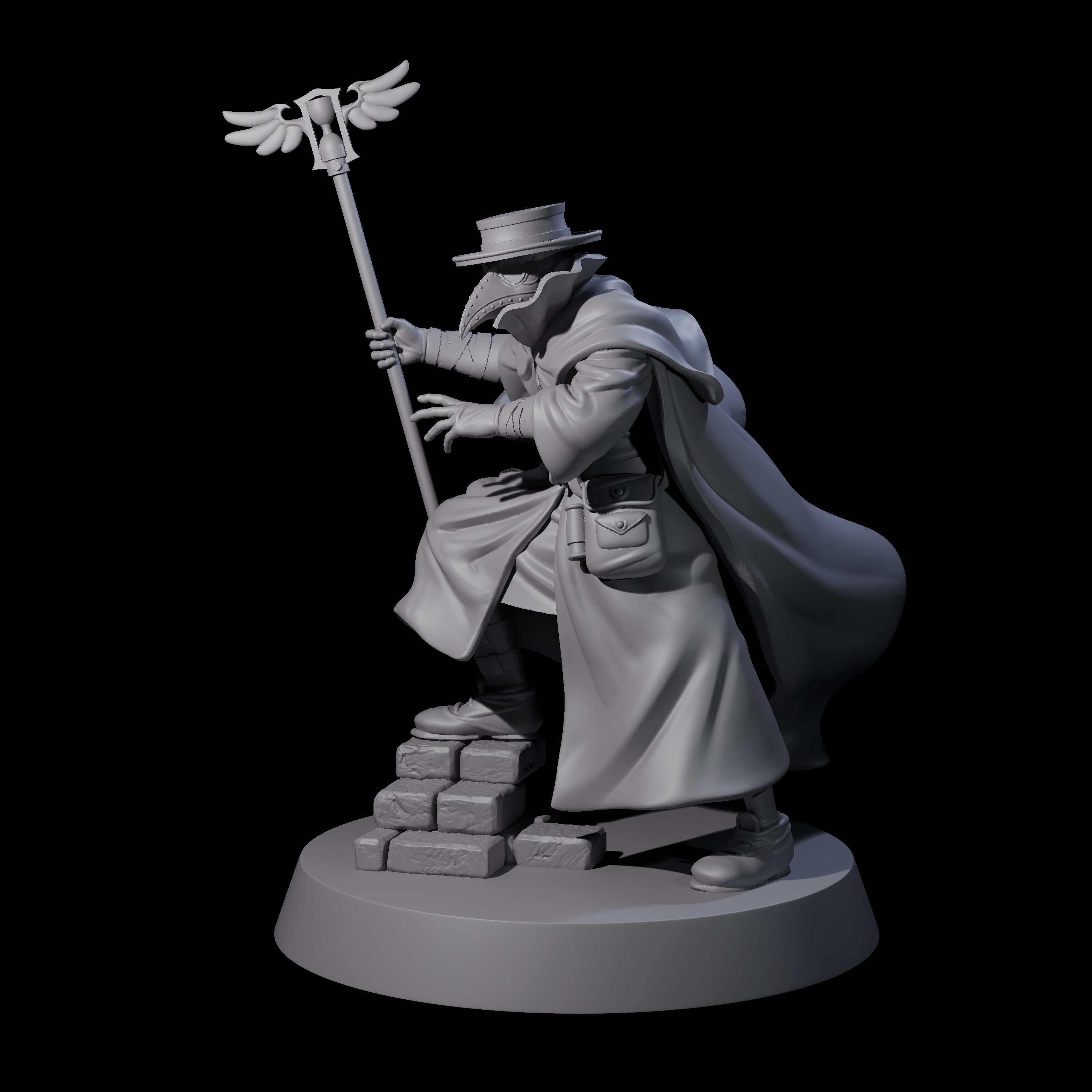 On Call Plague Doctor Miniature for Dungeons and Dragons, Pathfinder or other TTRPGs