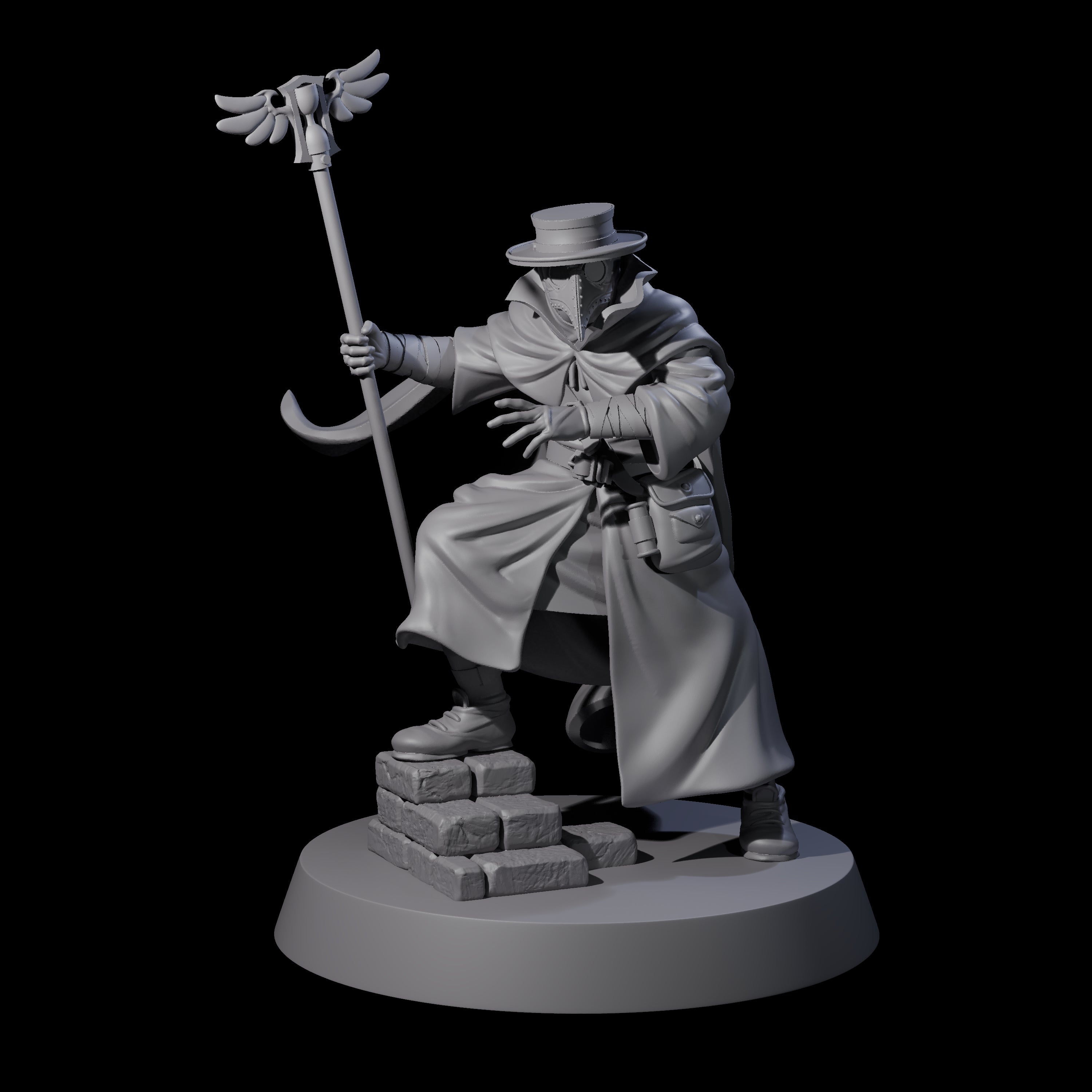 On Call Plague Doctor Miniature for Dungeons and Dragons, Pathfinder or other TTRPGs