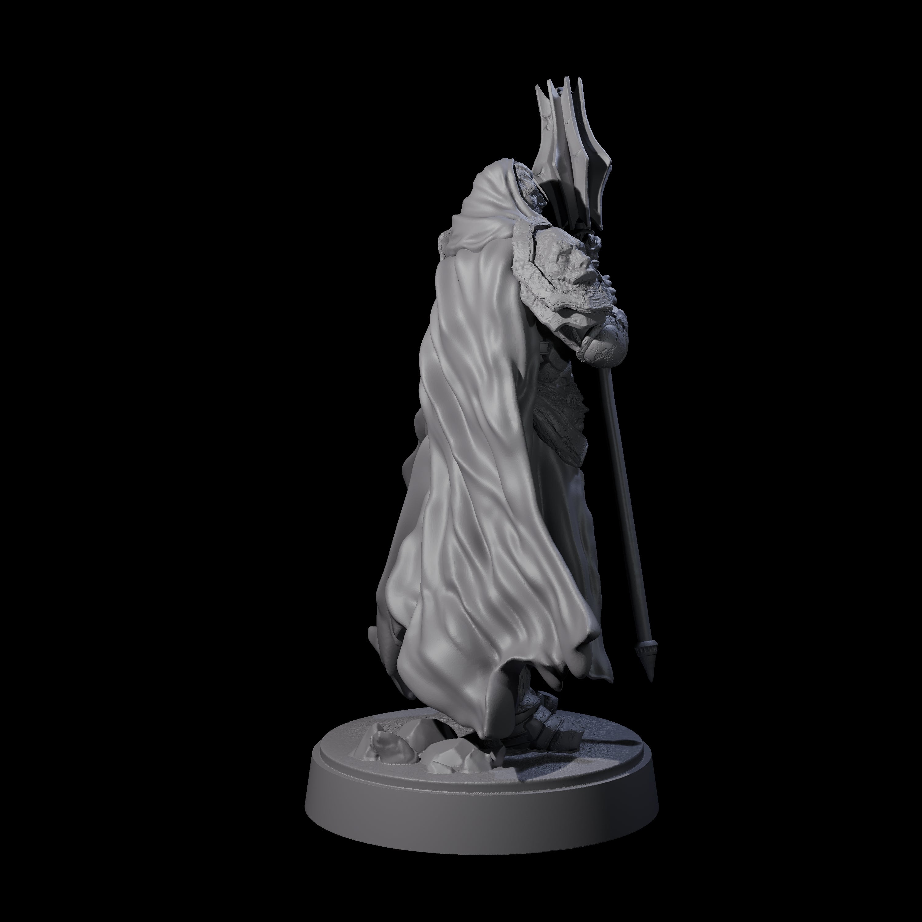 On Guard Death Knight A Miniature for Dungeons and Dragons, Pathfinder or other TTRPGs
