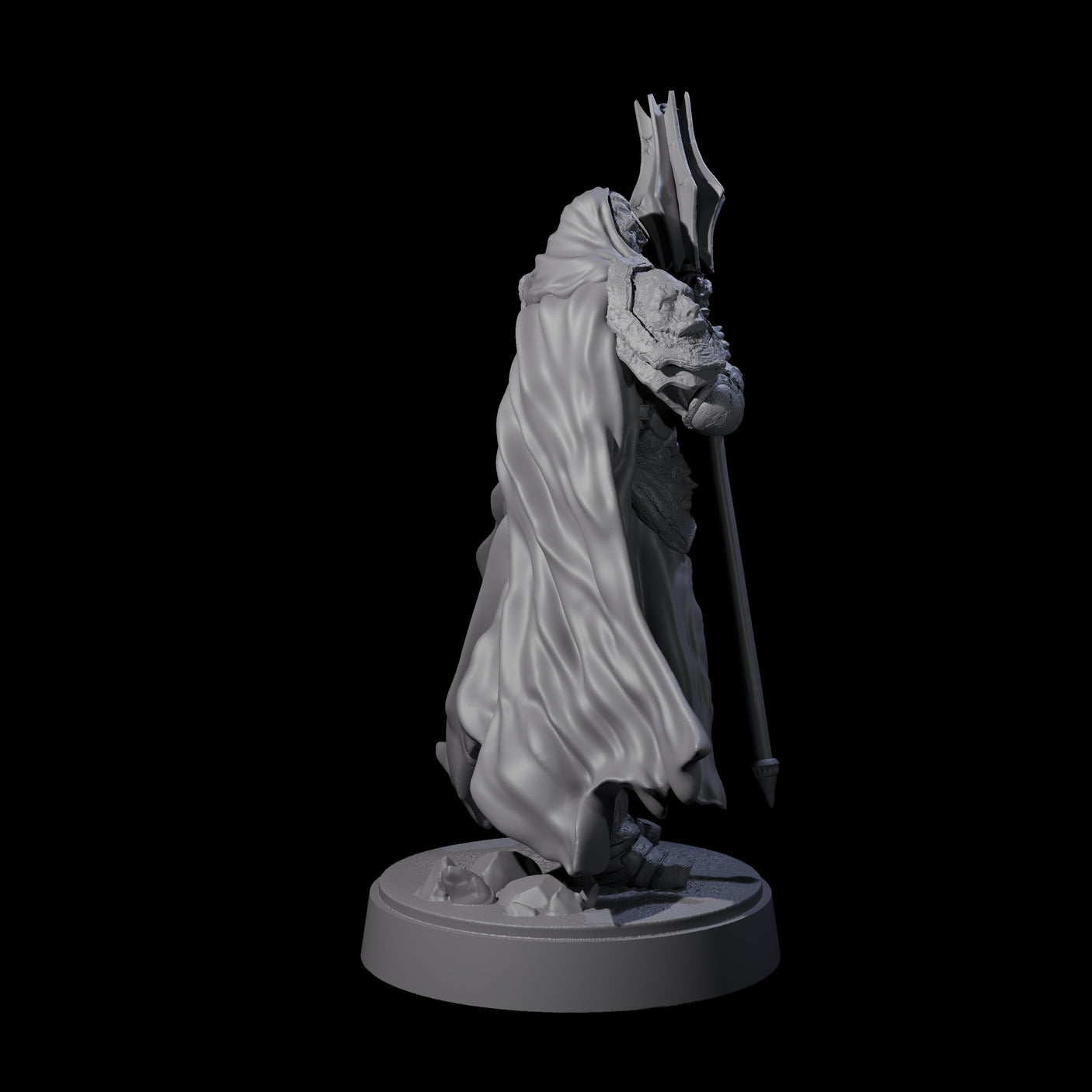 On Guard Death Knight A Miniature for Dungeons and Dragons, Pathfinder or other TTRPGs