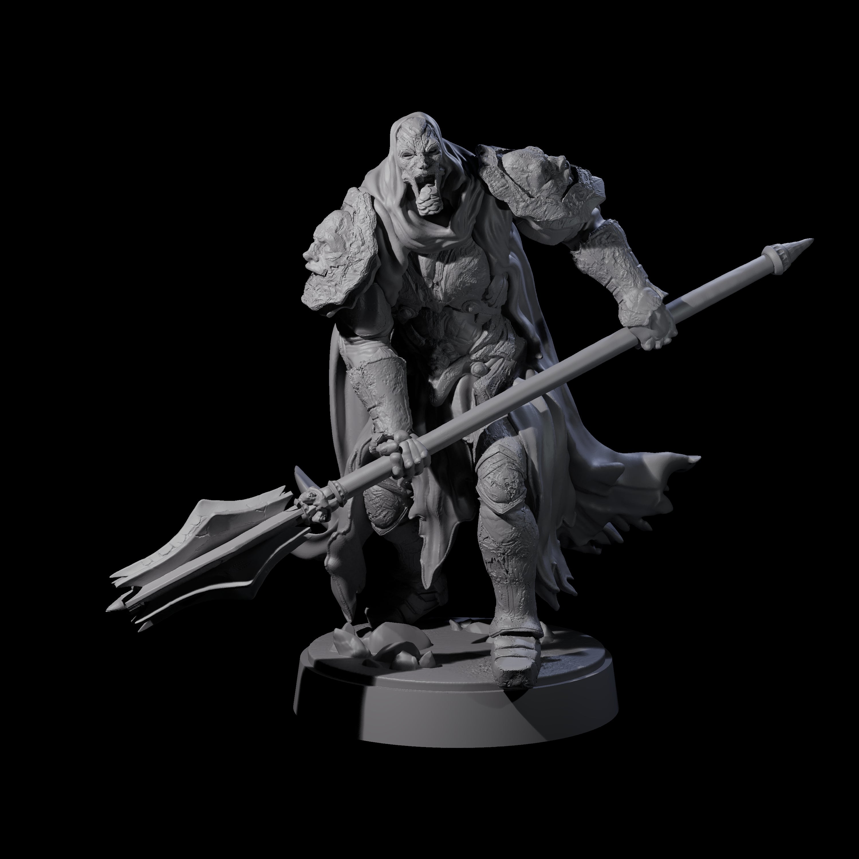 On Guard Death Knight B Miniature for Dungeons and Dragons, Pathfinder or other TTRPGs
