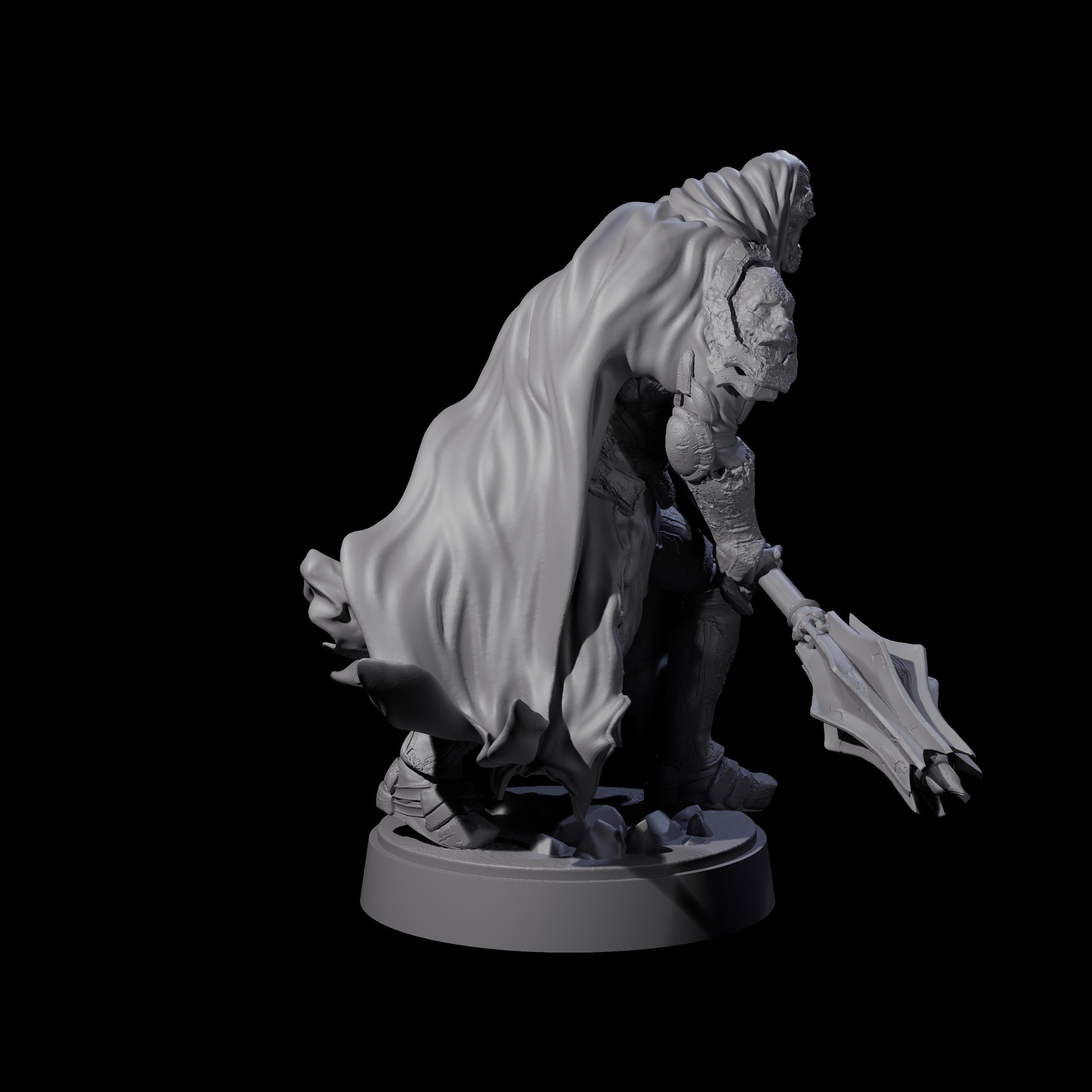 On Guard Death Knight B Miniature for Dungeons and Dragons, Pathfinder or other TTRPGs