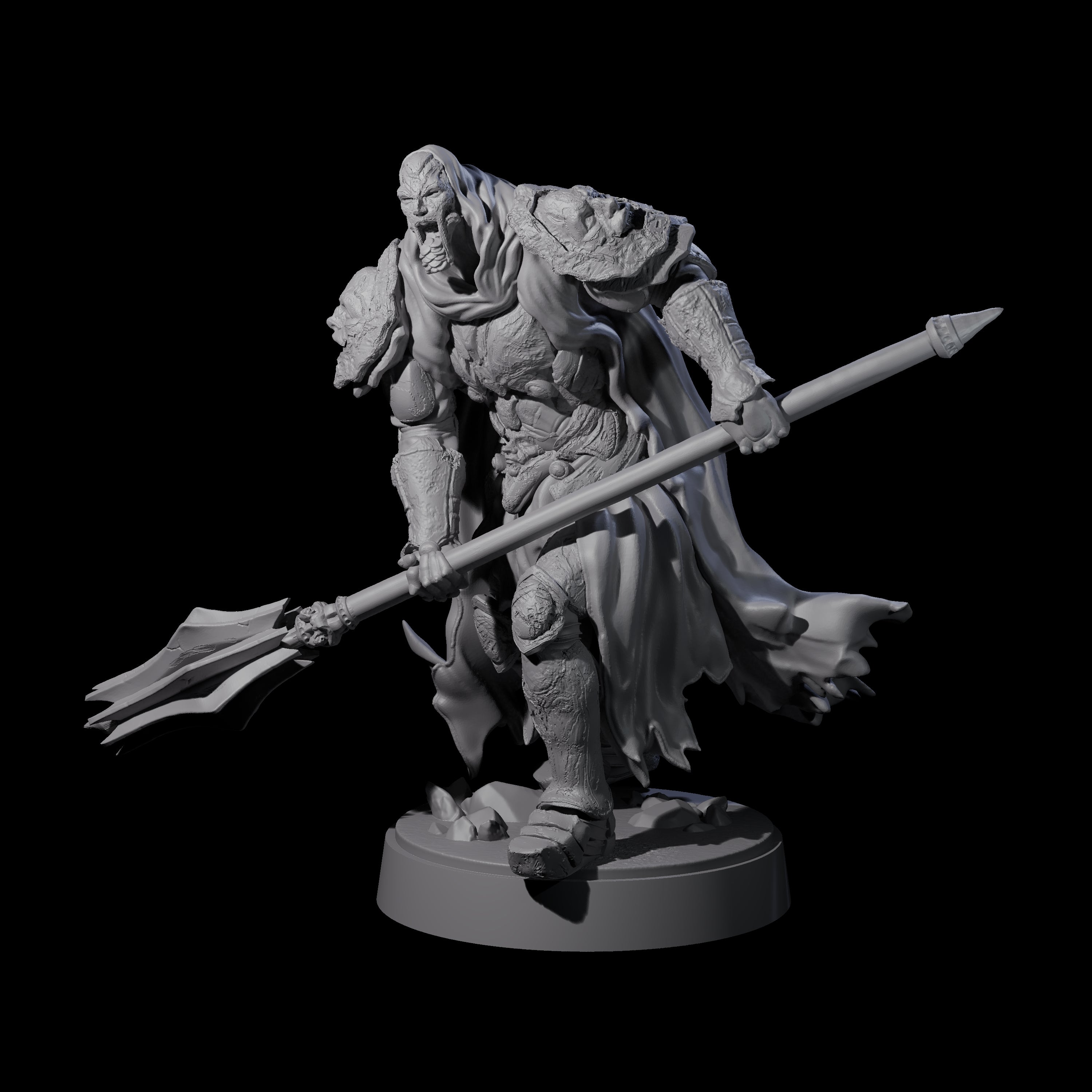 On Guard Death Knight B Miniature for Dungeons and Dragons, Pathfinder or other TTRPGs
