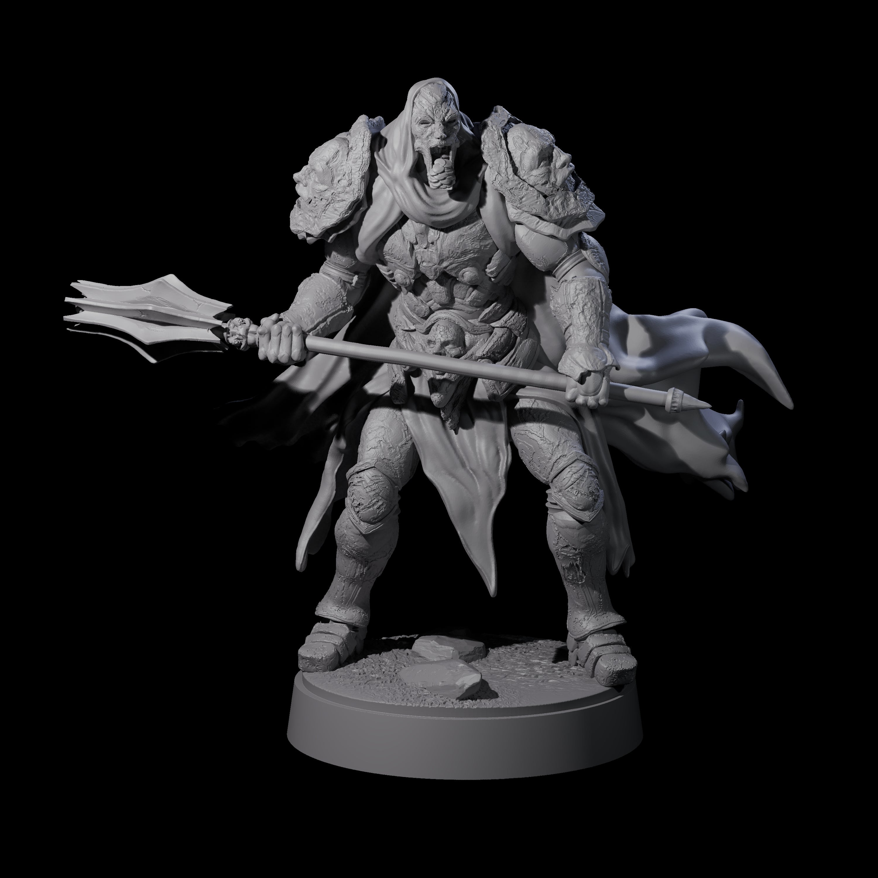 On Guard Death Knight C Miniature for Dungeons and Dragons, Pathfinder or other TTRPGs