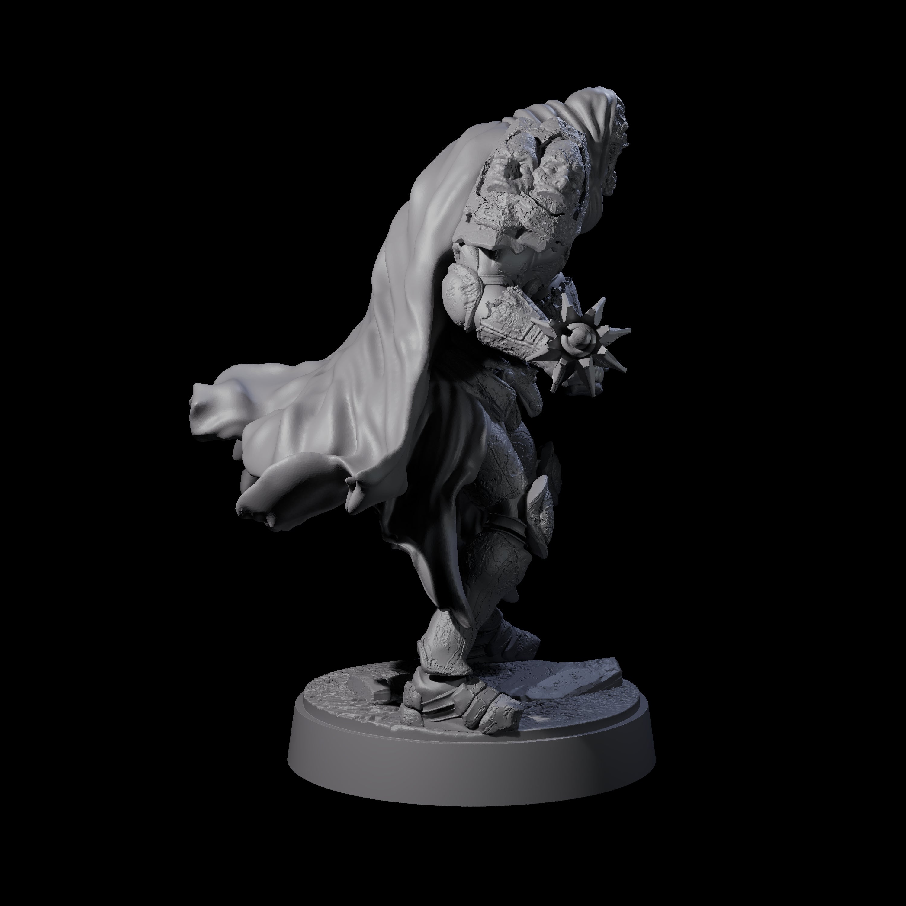 On Guard Death Knight C Miniature for Dungeons and Dragons, Pathfinder or other TTRPGs