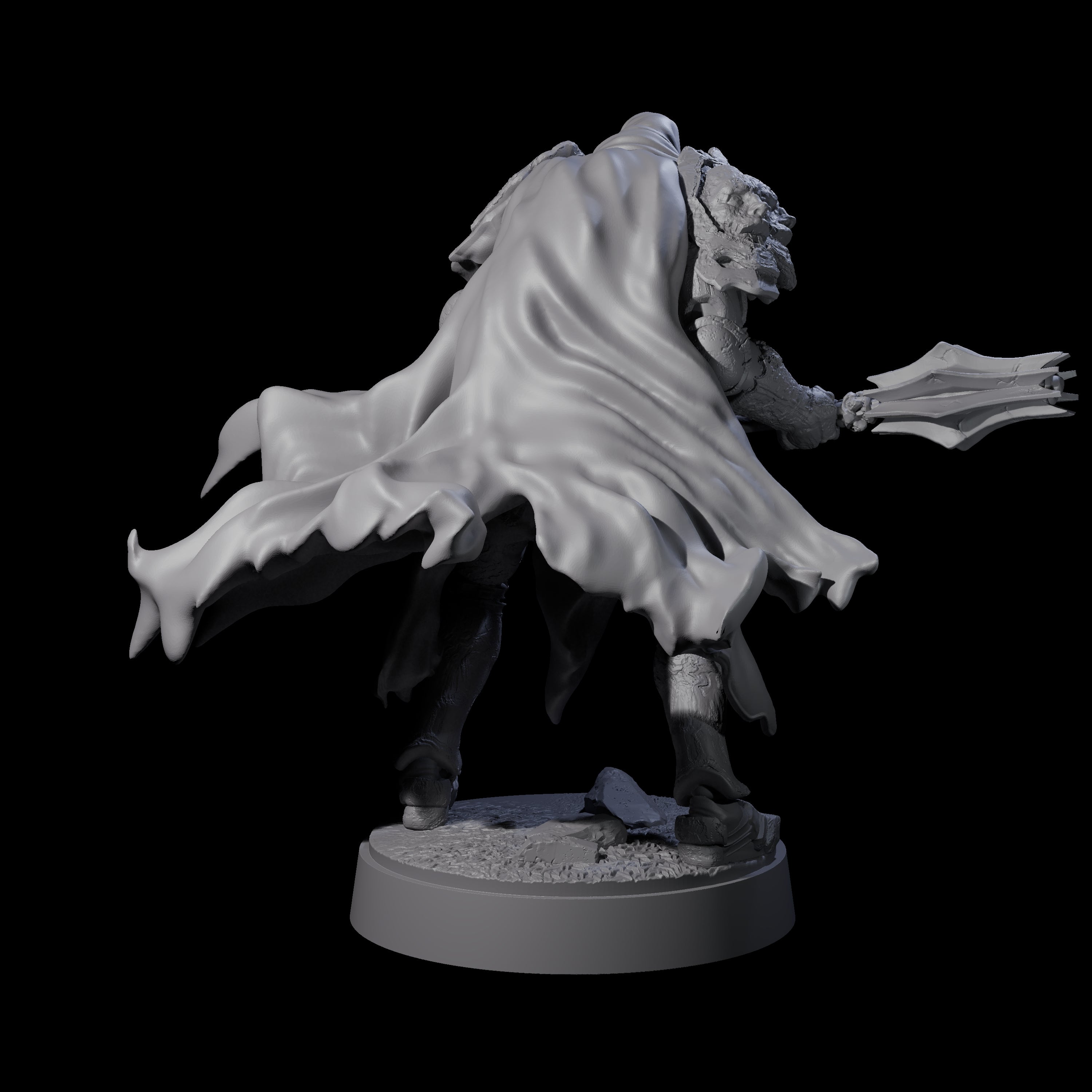 On Guard Death Knight C Miniature for Dungeons and Dragons, Pathfinder or other TTRPGs