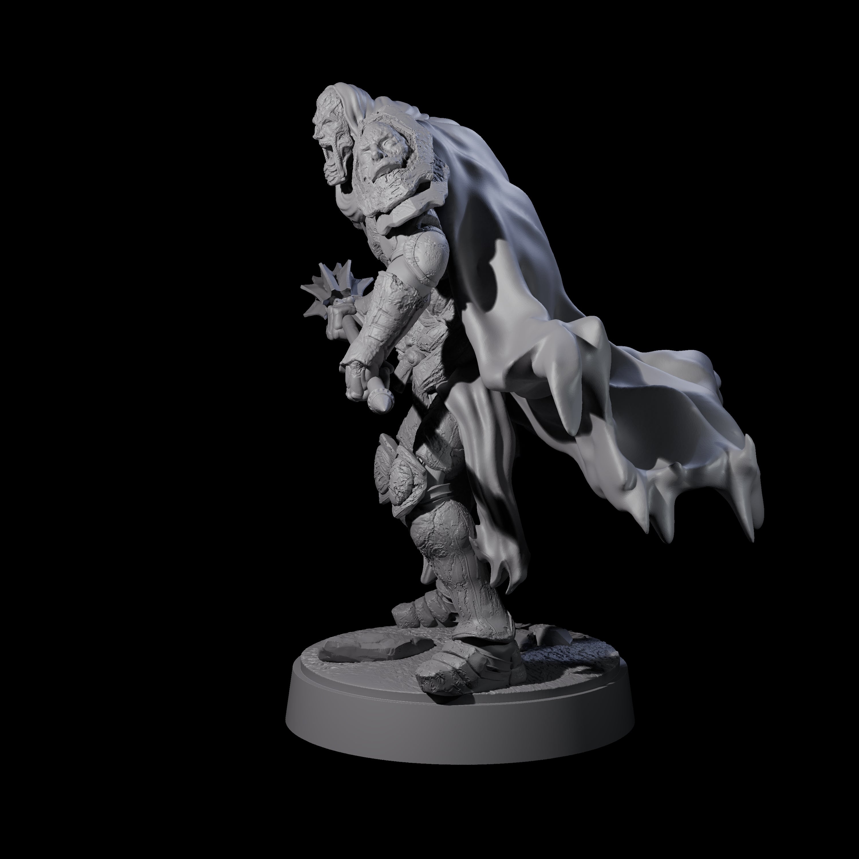 On Guard Death Knight C Miniature for Dungeons and Dragons, Pathfinder or other TTRPGs