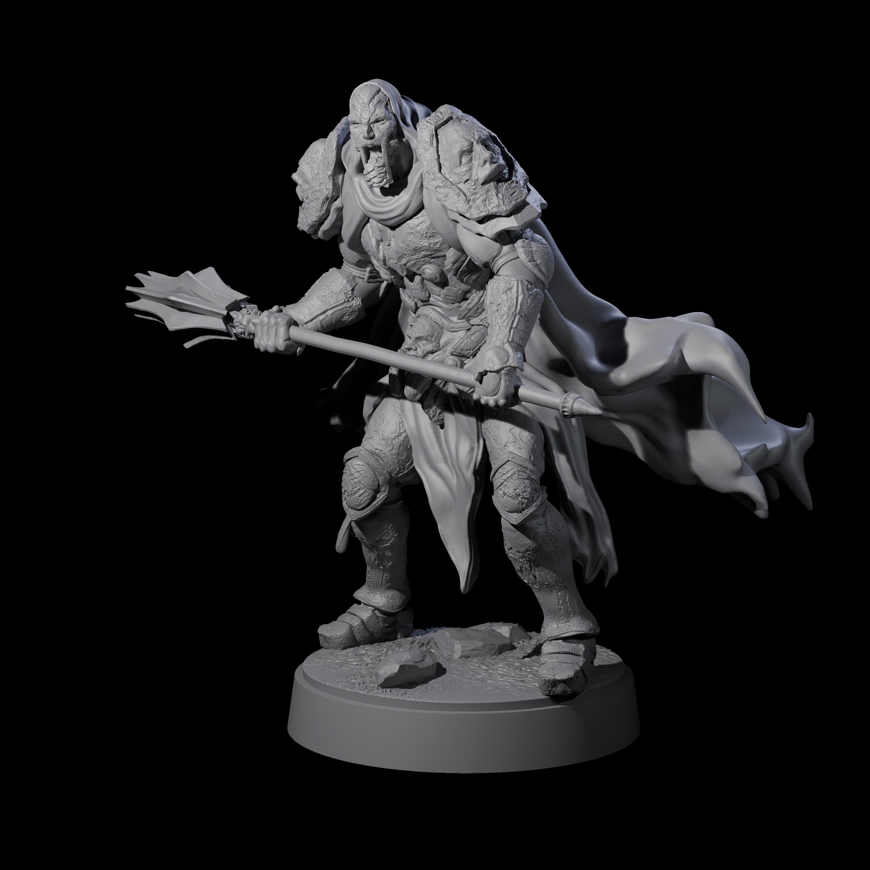 On Guard Death Knight C Miniature for Dungeons and Dragons, Pathfinder or other TTRPGs