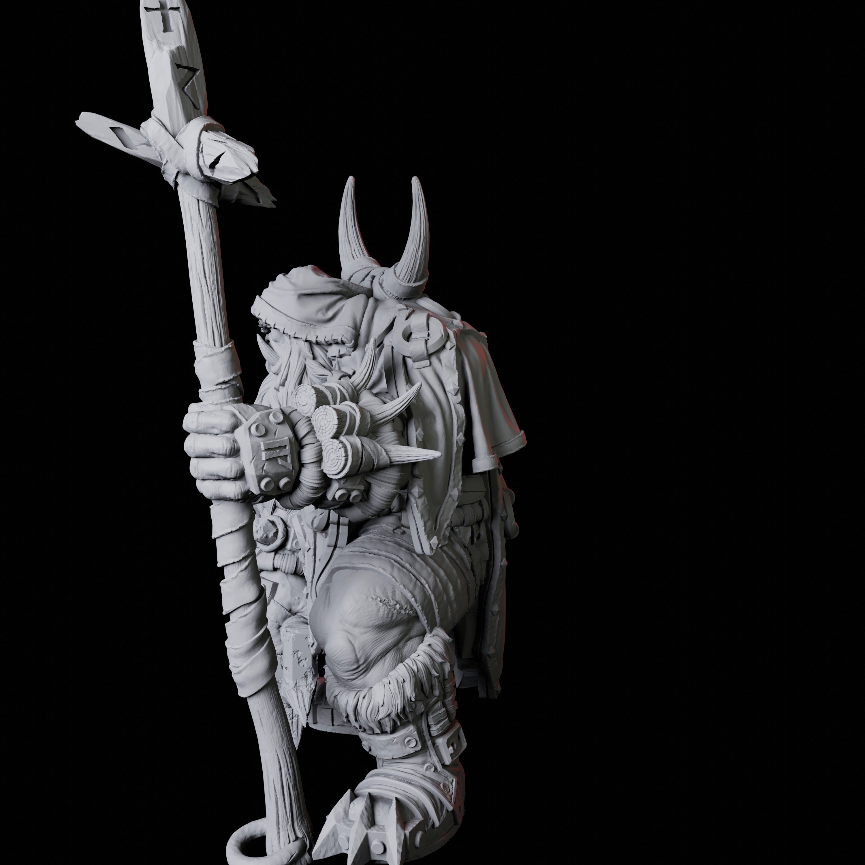 Orc Shaman B Miniature for Dungeons and Dragons