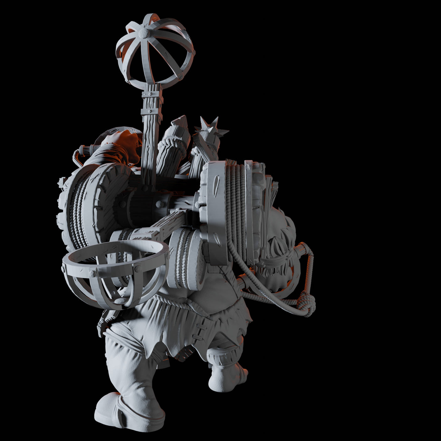 Orc Siege Monster Miniature for Dungeons and Dragons, Pathfinder or other TTRPGs