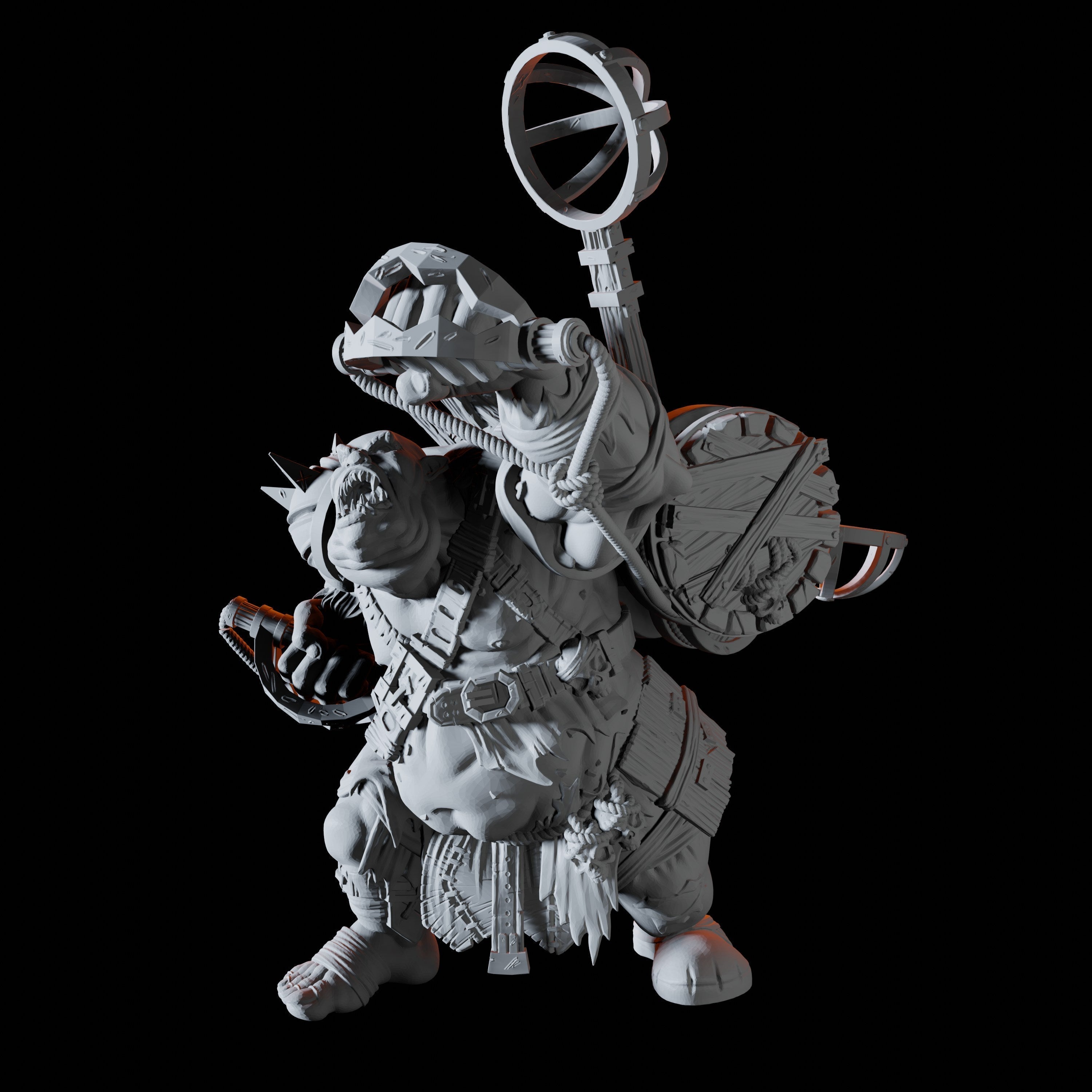 Orc Siege Monster Miniature for Dungeons and Dragons - Myth Forged
