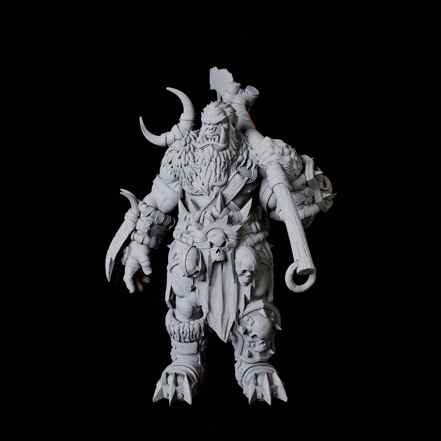 Orc War Band Miniature for Dungeons and Dragons, Pathfinder or other TTRPGs