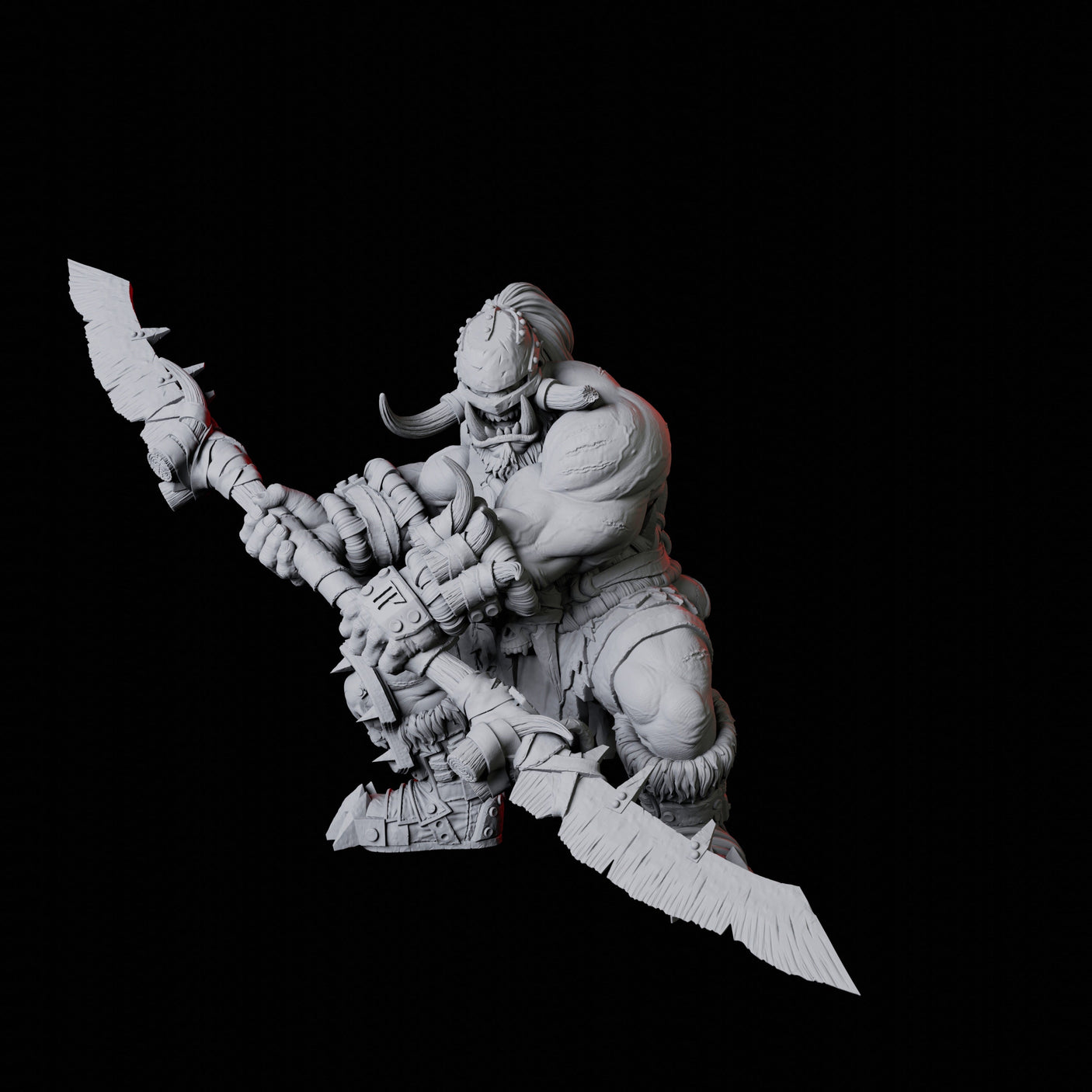 Orc War Band Miniature for Dungeons and Dragons, Pathfinder or other TTRPGs