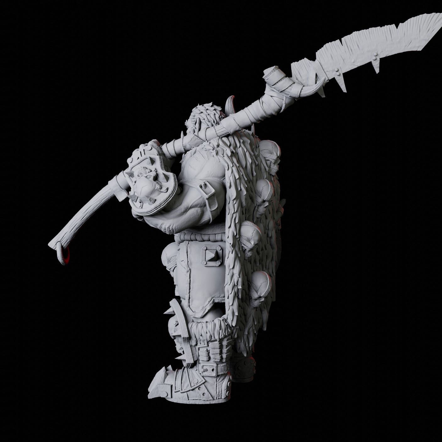 Orc Warrior A Miniature for Dungeons and Dragons, Pathfinder or other TTRPGs