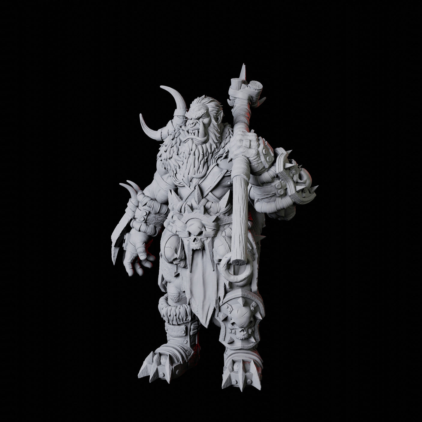 Orc Warrior A Miniature for Dungeons and Dragons, Pathfinder or other TTRPGs