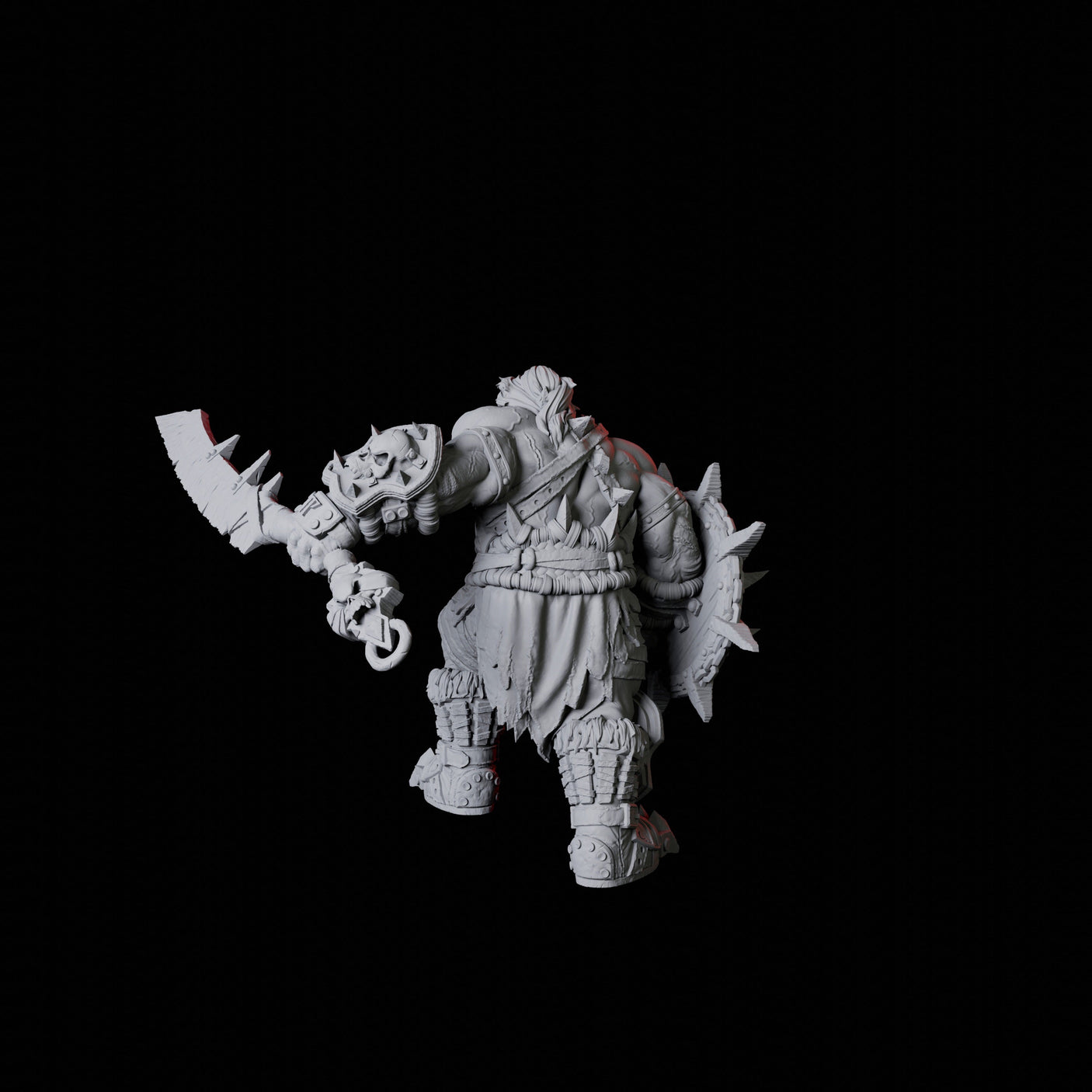 Orc Warrior D Miniature for Dungeons and Dragons, Pathfinder or other TTRPGs