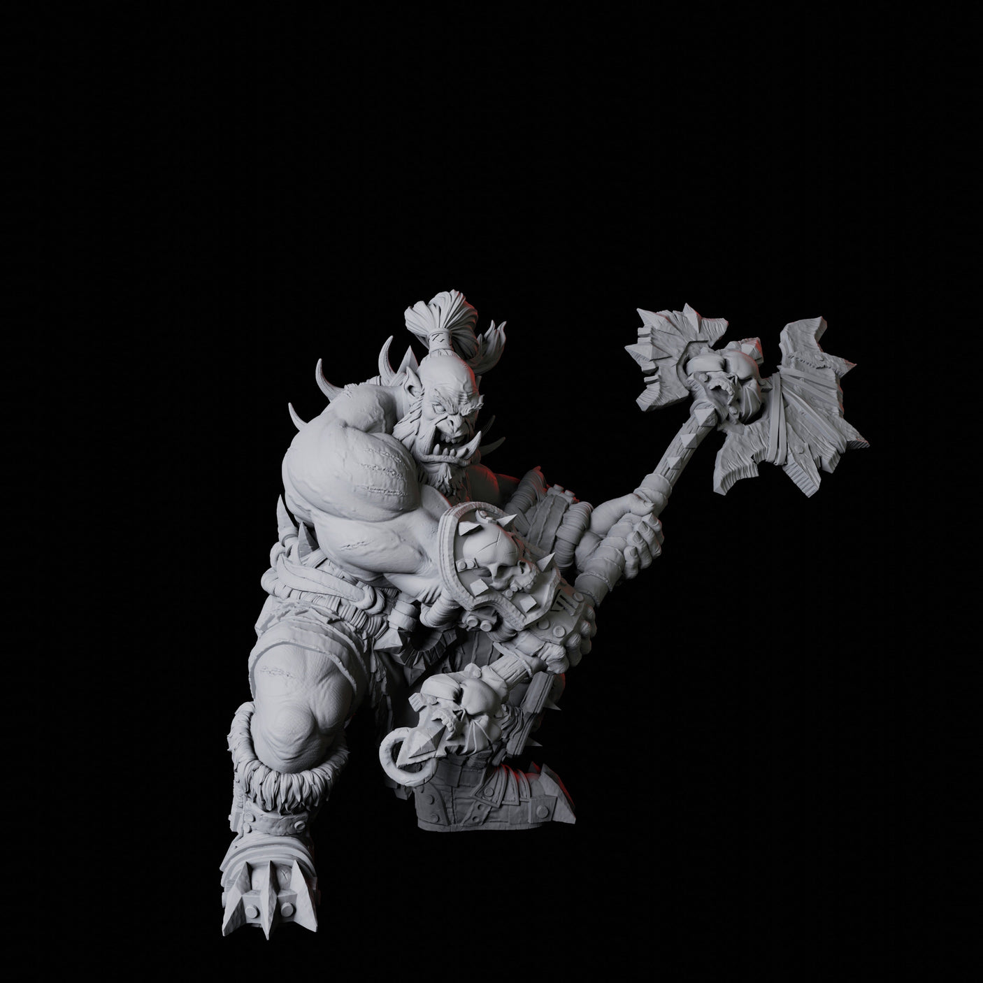 Orc Warrior E Miniature for Dungeons and Dragons, Pathfinder or other TTRPGs