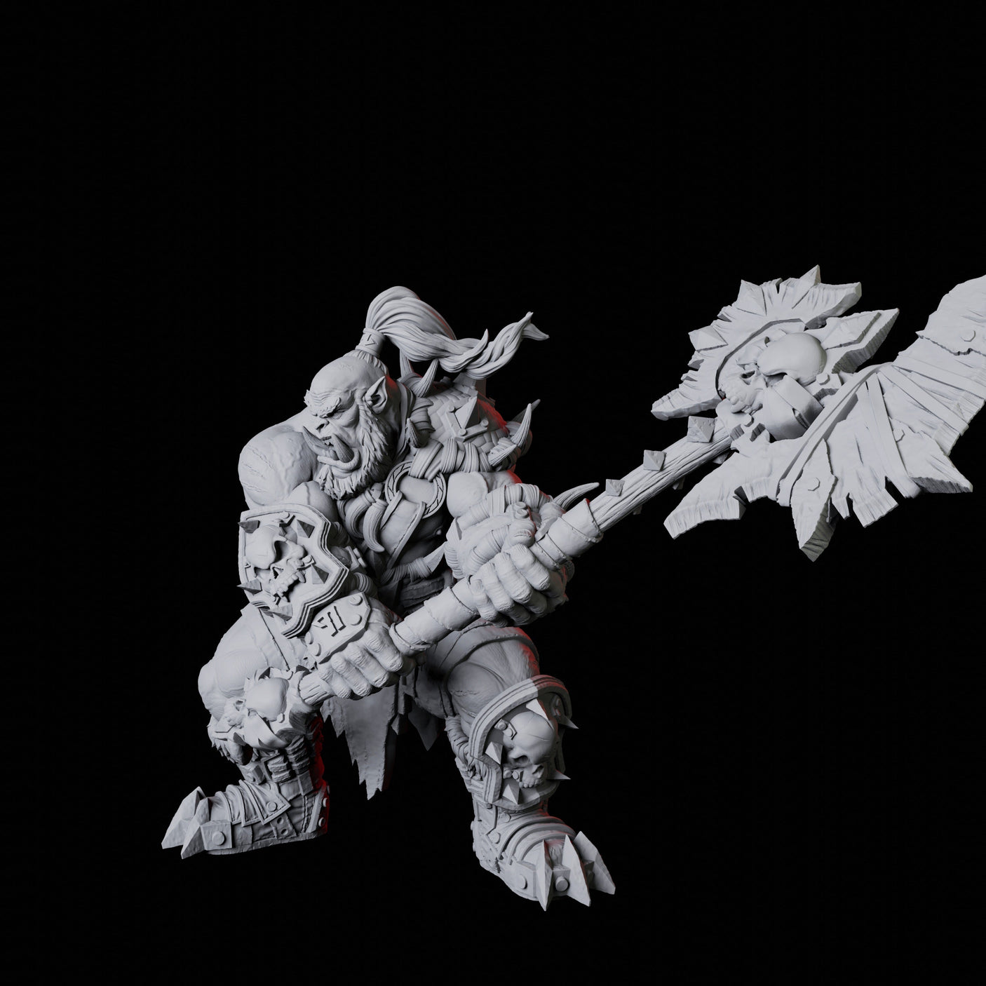 Orc Warrior E Miniature for Dungeons and Dragons, Pathfinder or other TTRPGs