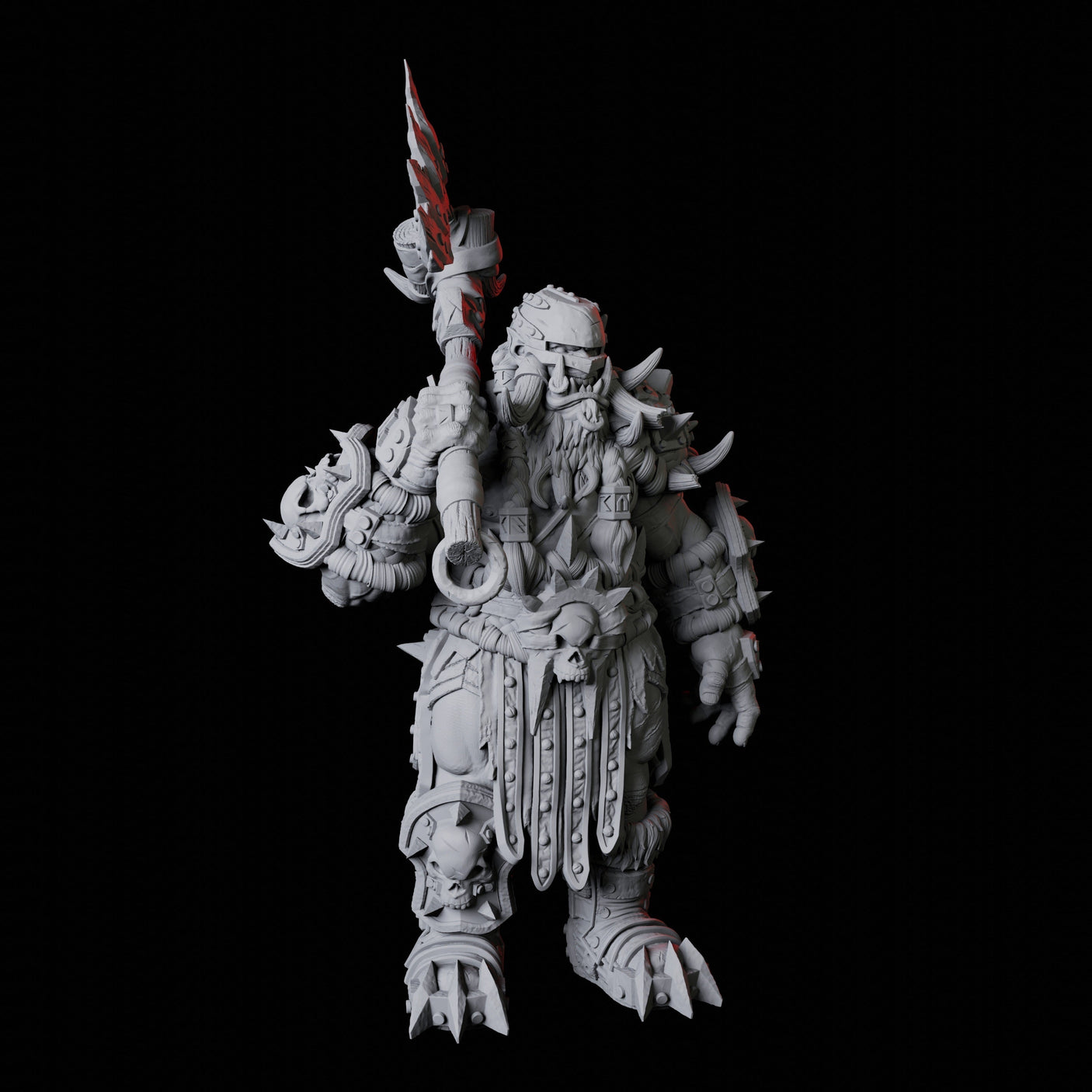 Orc Warrior H Miniature for Dungeons and Dragons, Pathfinder or other TTRPGs