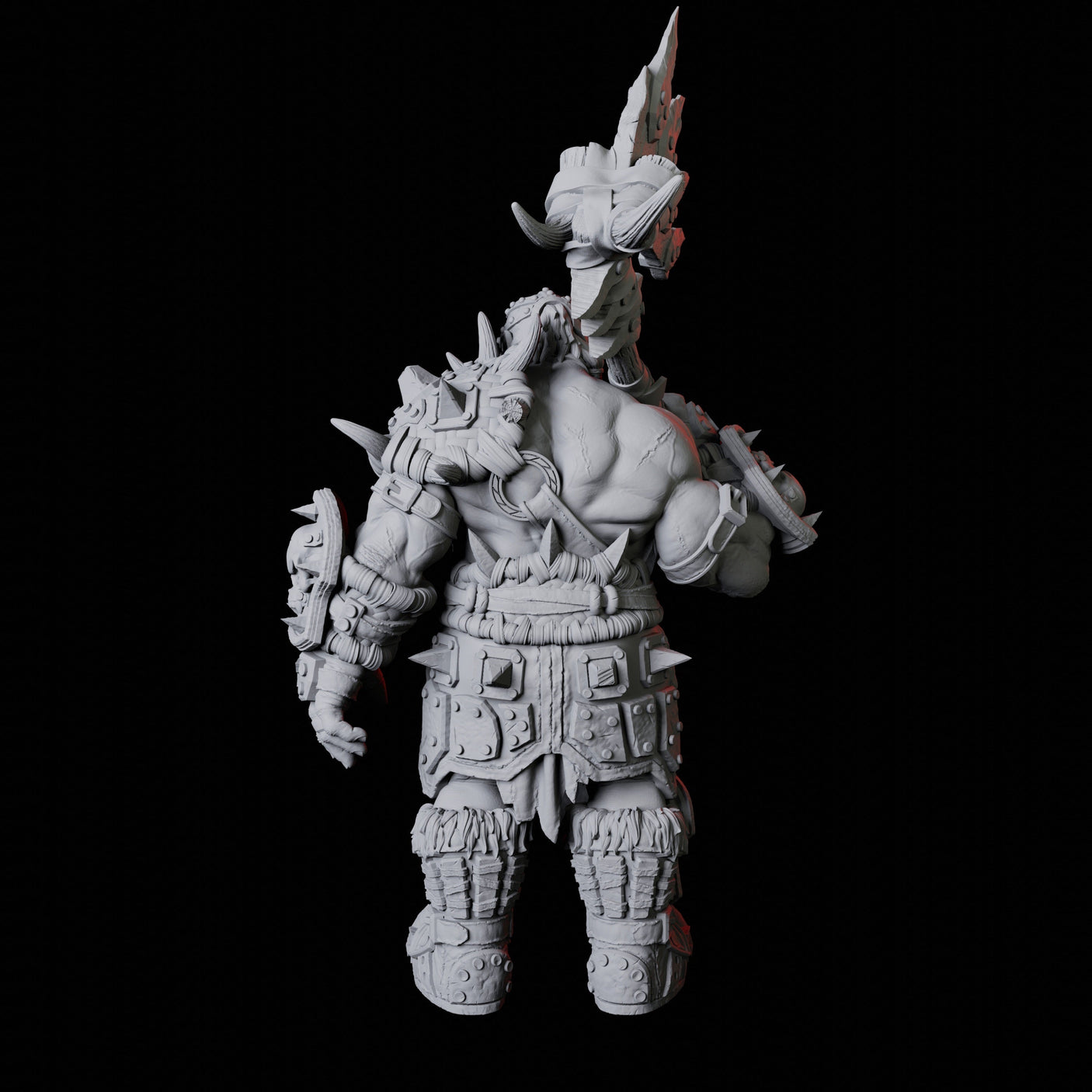 Orc Warrior H Miniature for Dungeons and Dragons, Pathfinder or other TTRPGs