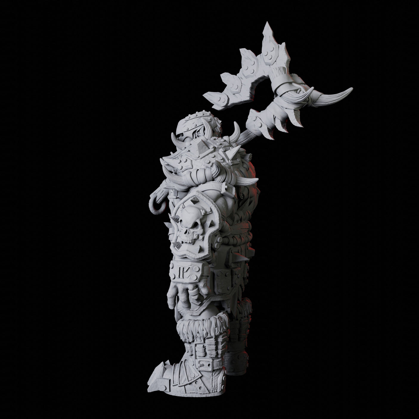 Orc Warrior H Miniature for Dungeons and Dragons, Pathfinder or other TTRPGs