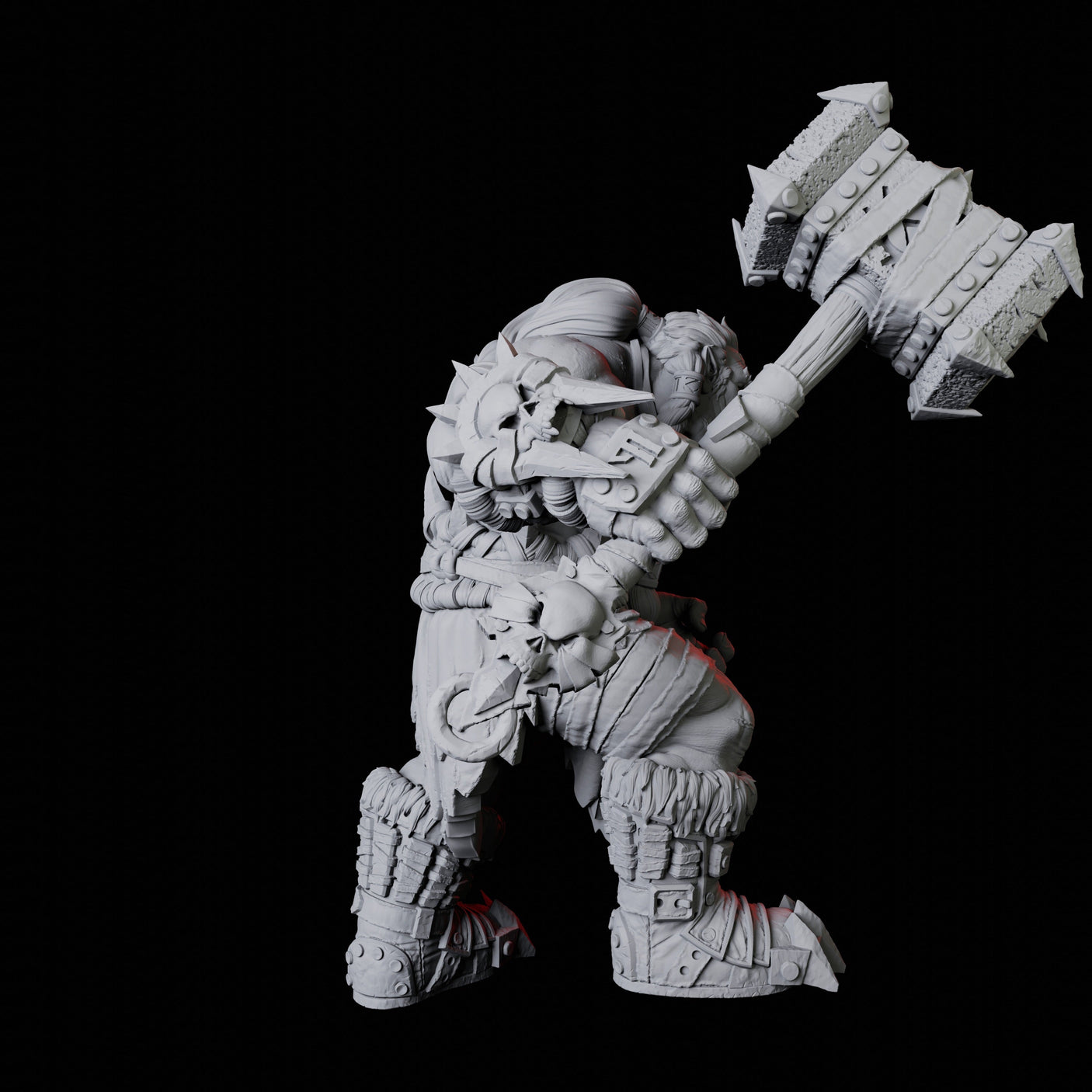 Orc Warrior I Miniature for Dungeons and Dragons, Pathfinder or other TTRPGs