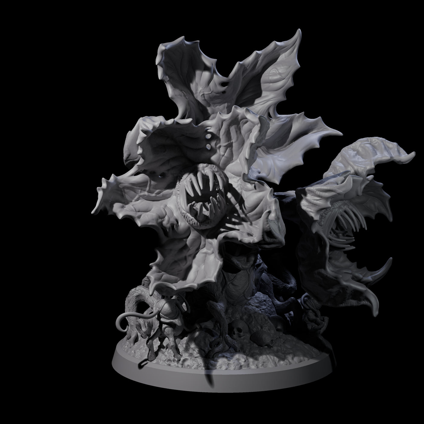 Orchid Roper Miniature for Dungeons and Dragons, Pathfinder or other TTRPGs