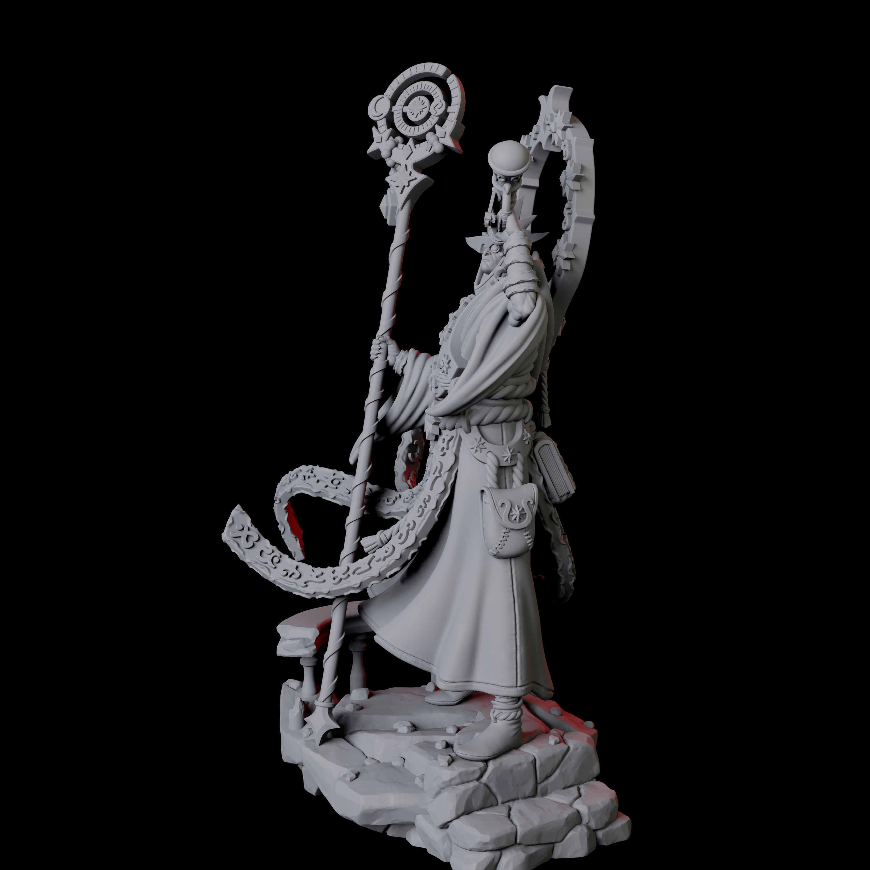 Ornate Astronomer Miniature for Dungeons and Dragons, Pathfinder or other TTRPGs