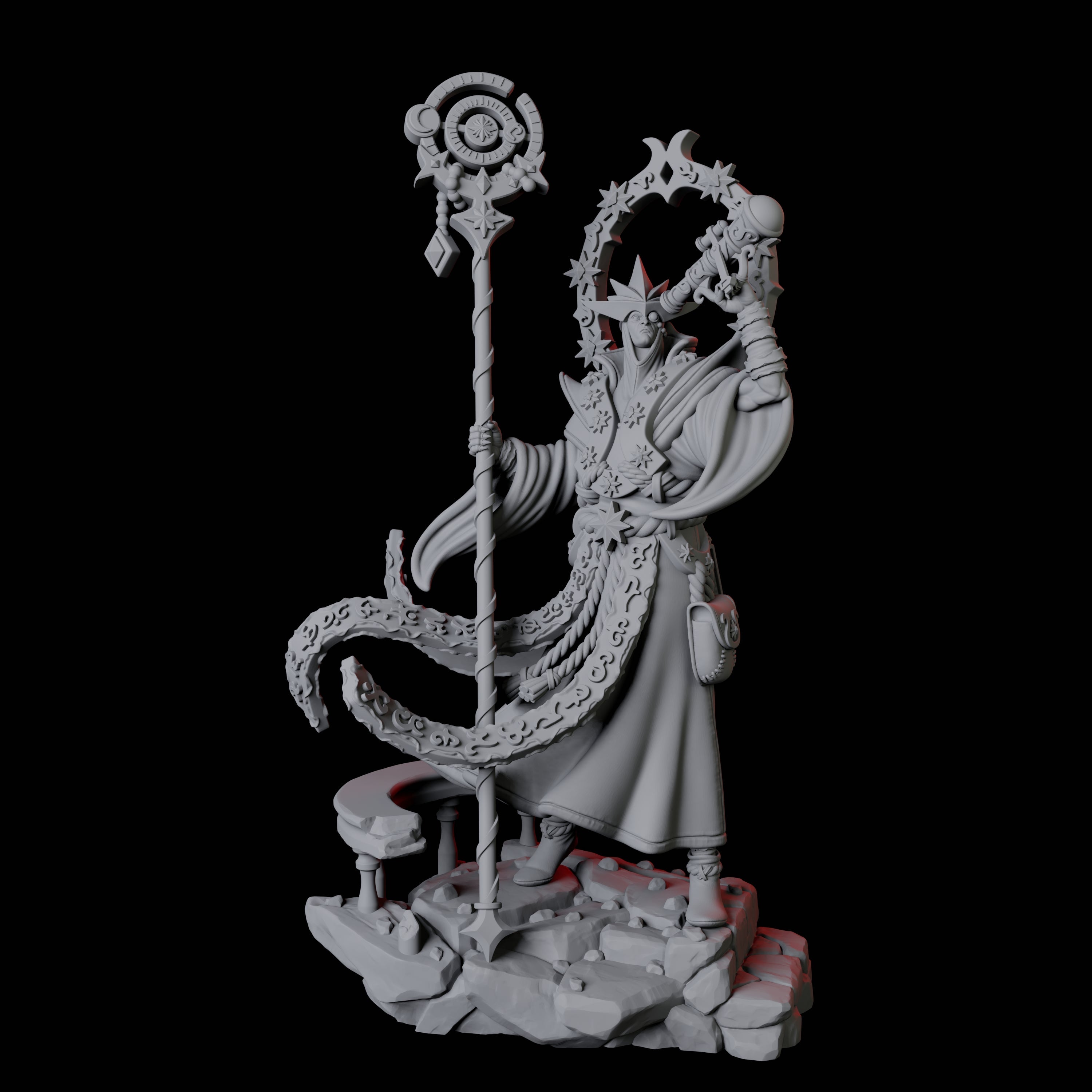 Ornate Astronomer Miniature for Dungeons and Dragons, Pathfinder or other TTRPGs