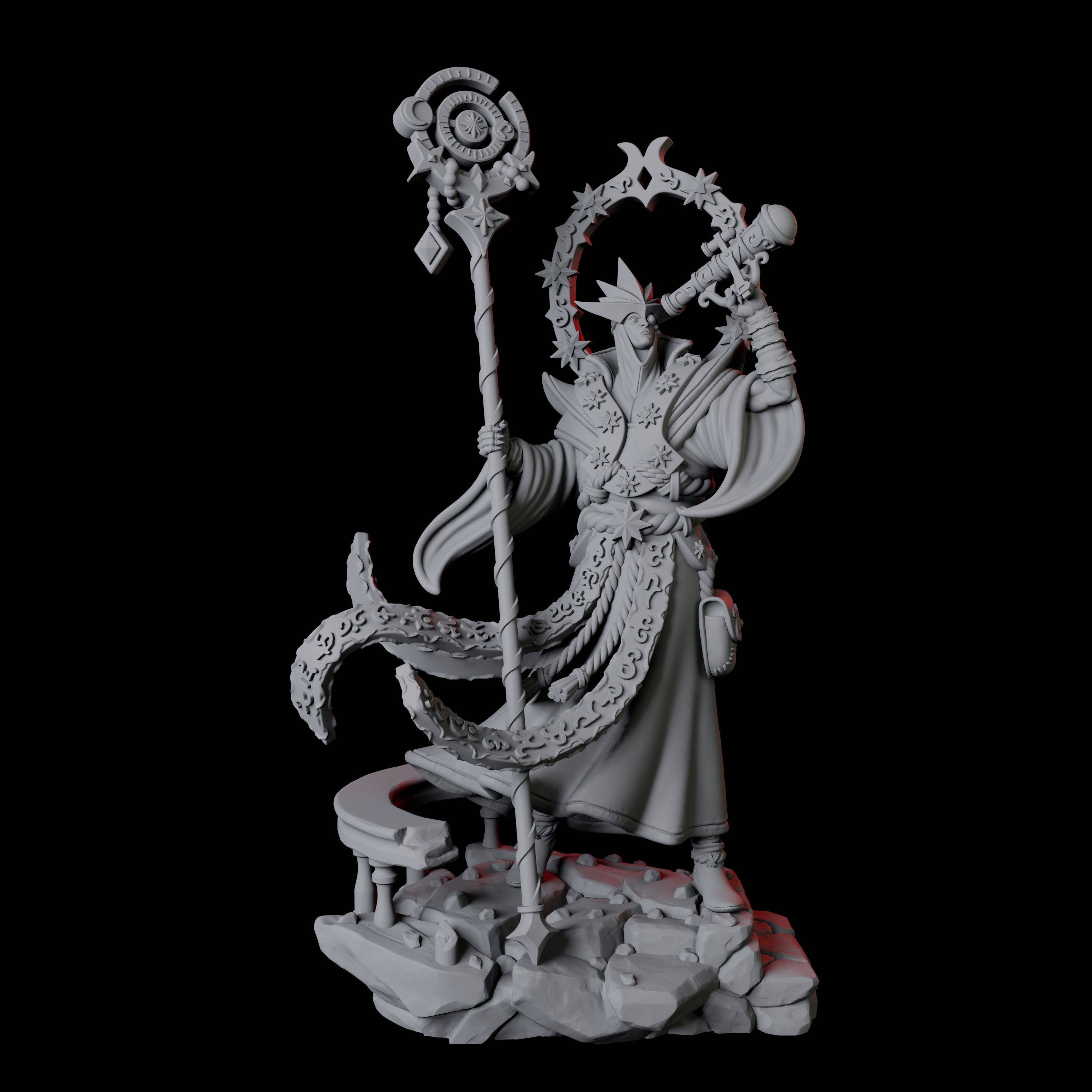 Ornate Astronomer Miniature for Dungeons and Dragons, Pathfinder or other TTRPGs