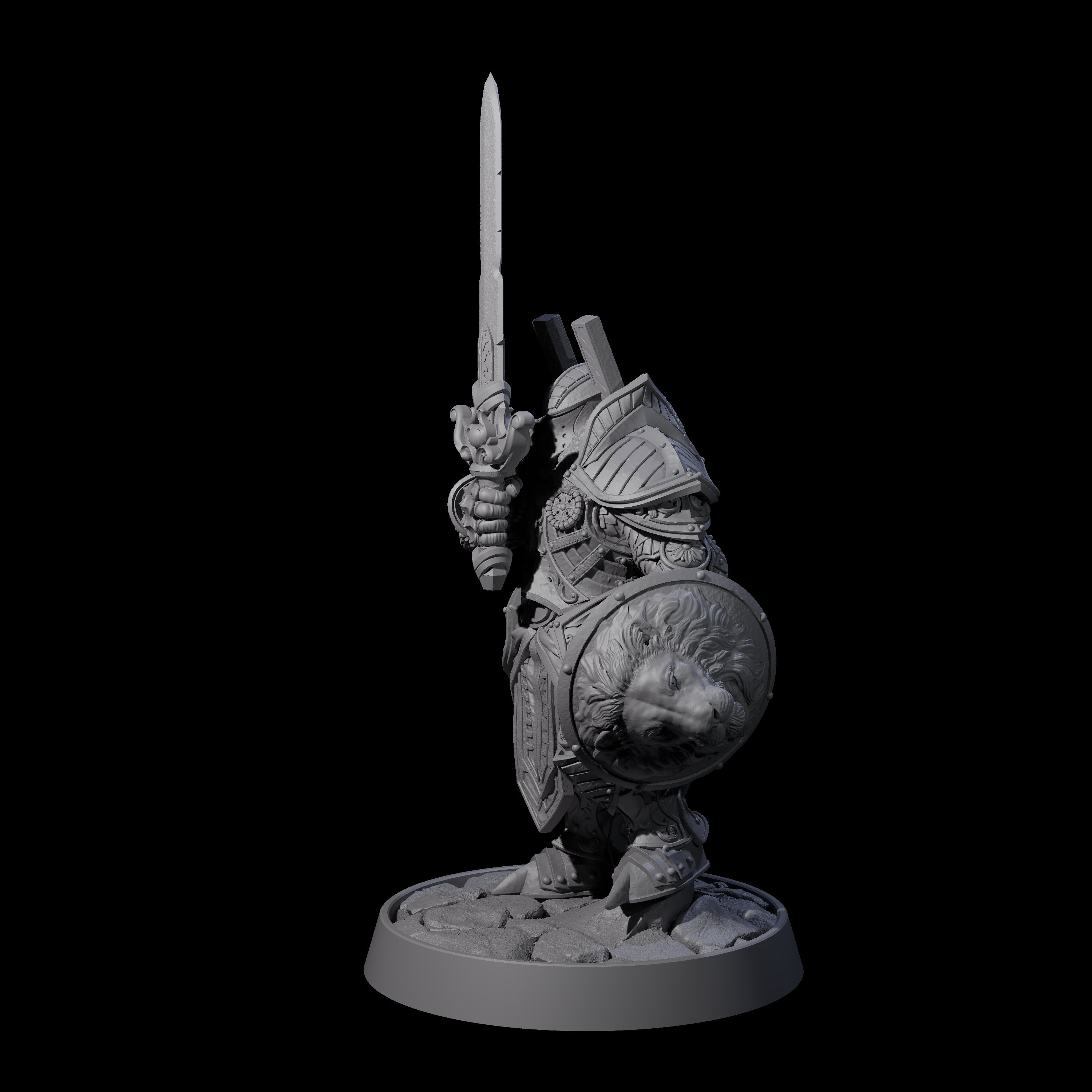 Ornate Palace Guard A Miniature for Dungeons and Dragons, Pathfinder or other TTRPGs