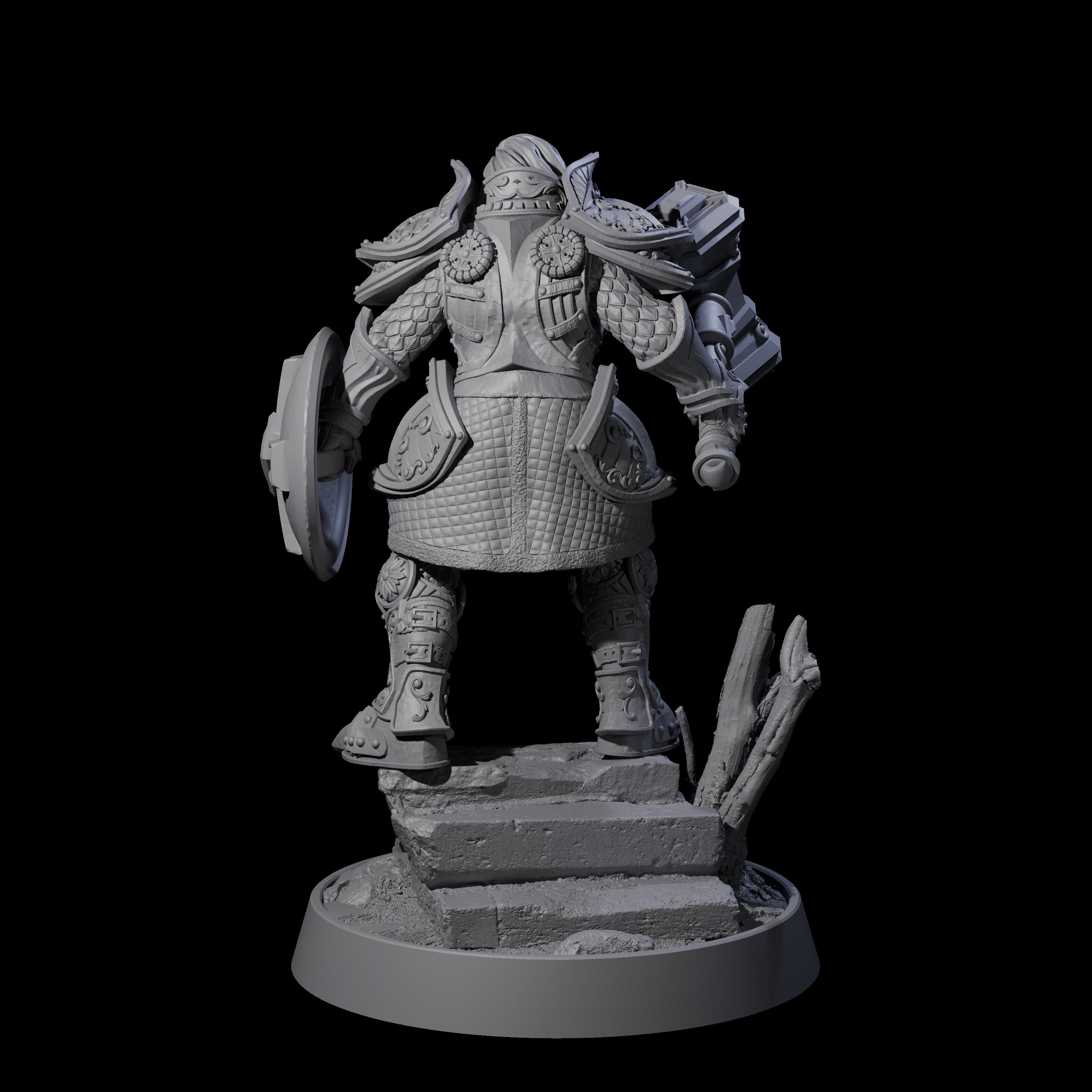 Ornate Palace Guard B Miniature for Dungeons and Dragons, Pathfinder or other TTRPGs