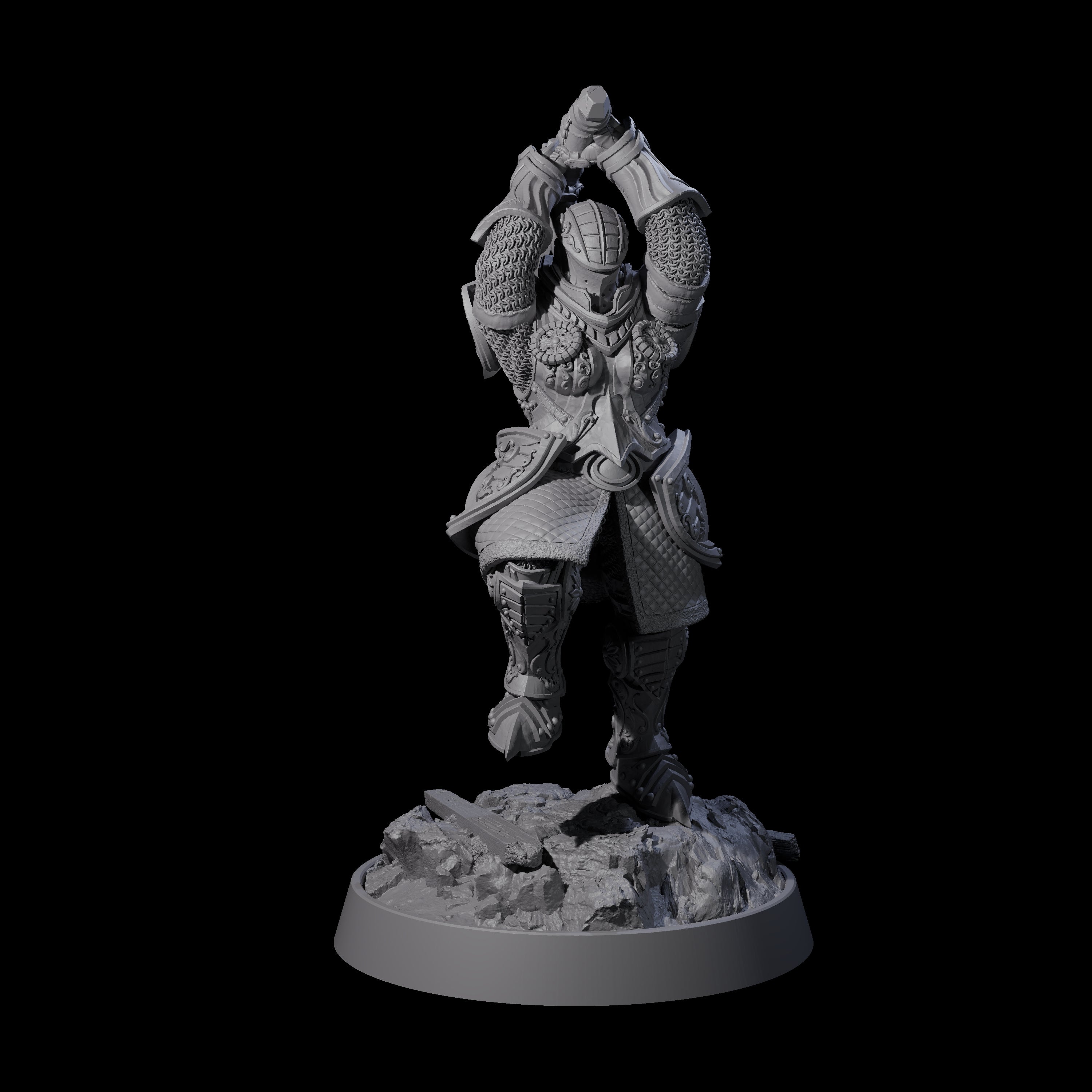 Ornate Palace Guard G Miniature for Dungeons and Dragons, Pathfinder or other TTRPGs