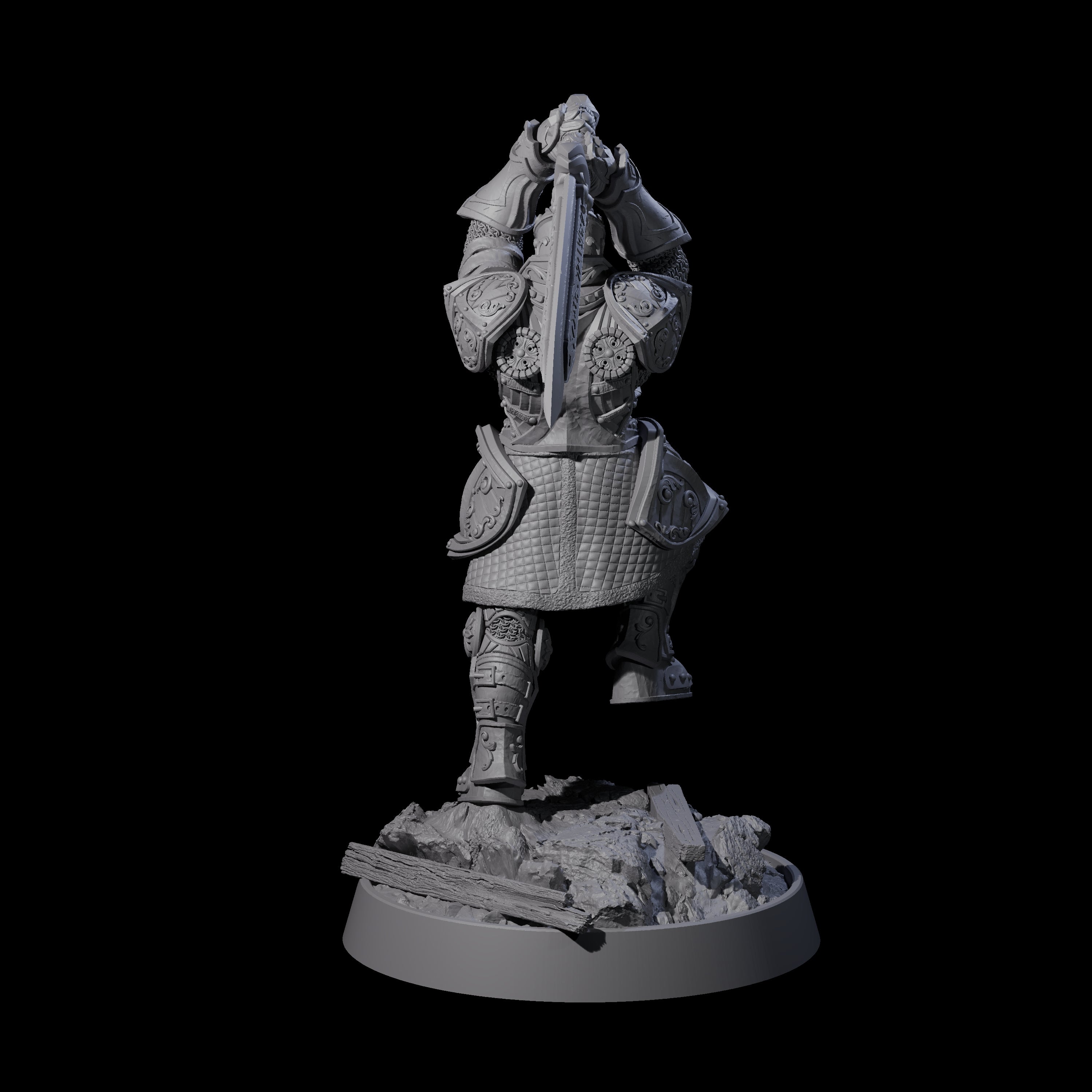 Ornate Palace Guard G Miniature for Dungeons and Dragons, Pathfinder or other TTRPGs