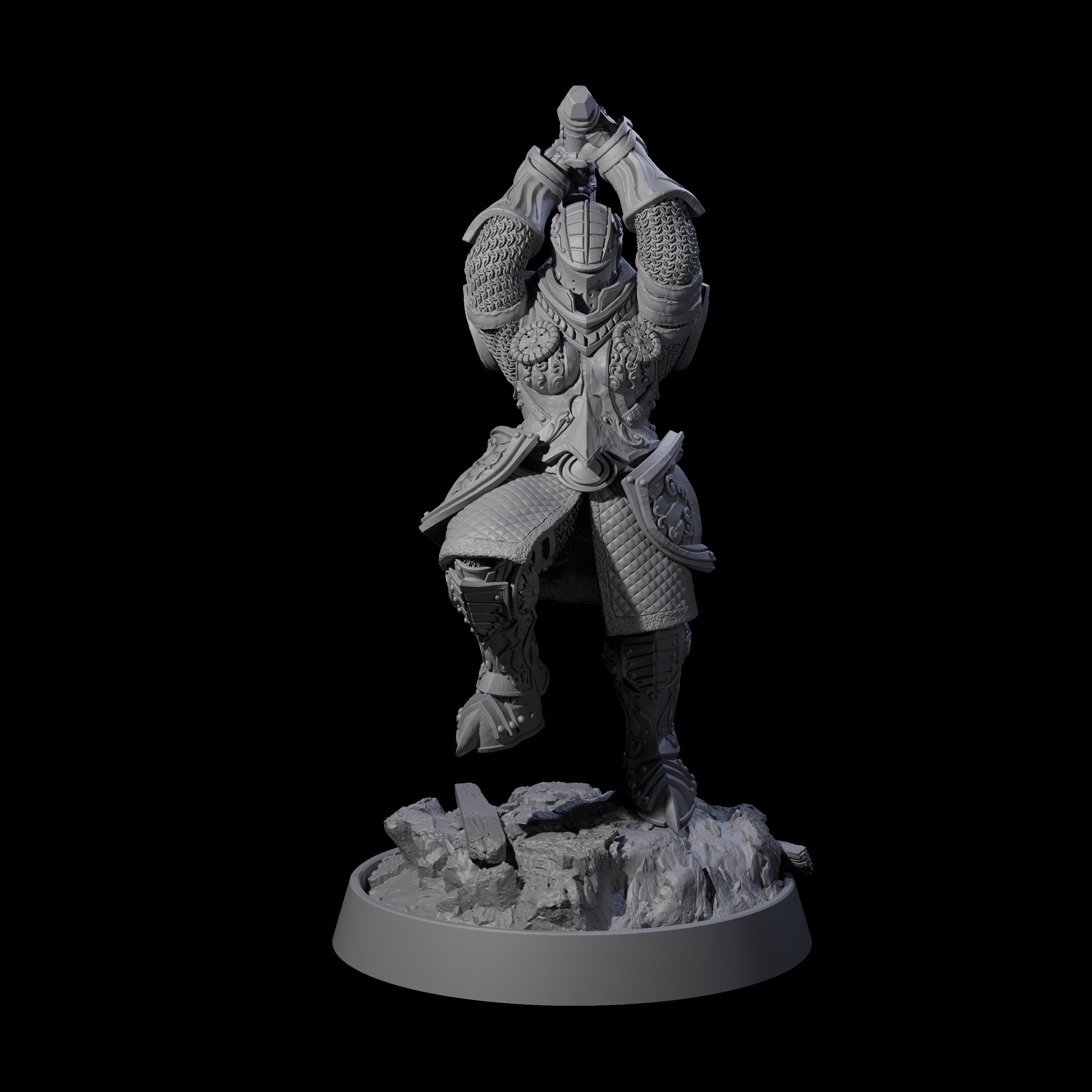 Ornate Palace Guard G Miniature for Dungeons and Dragons, Pathfinder or other TTRPGs