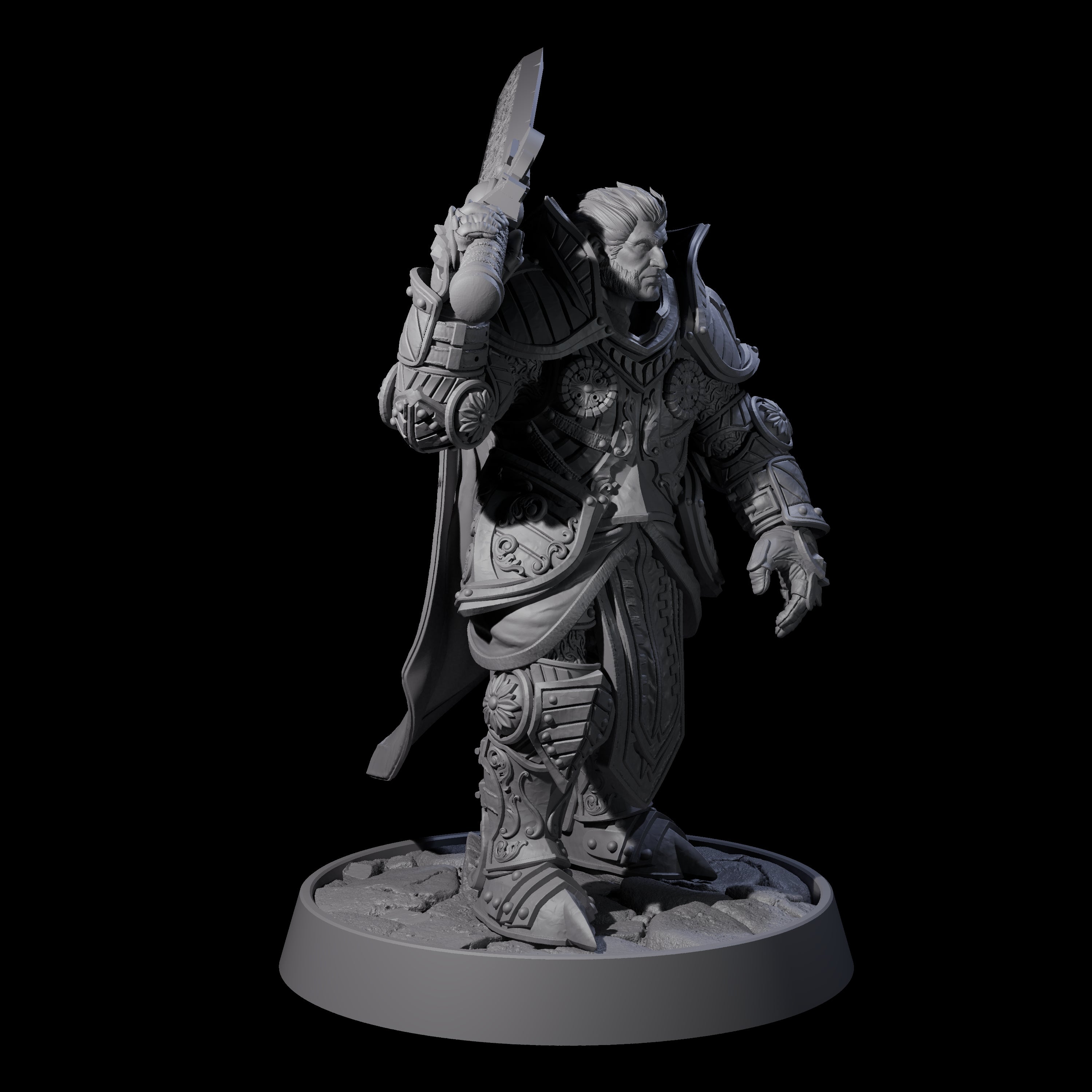 Ornate Palace Guard H Miniature for Dungeons and Dragons, Pathfinder or other TTRPGs