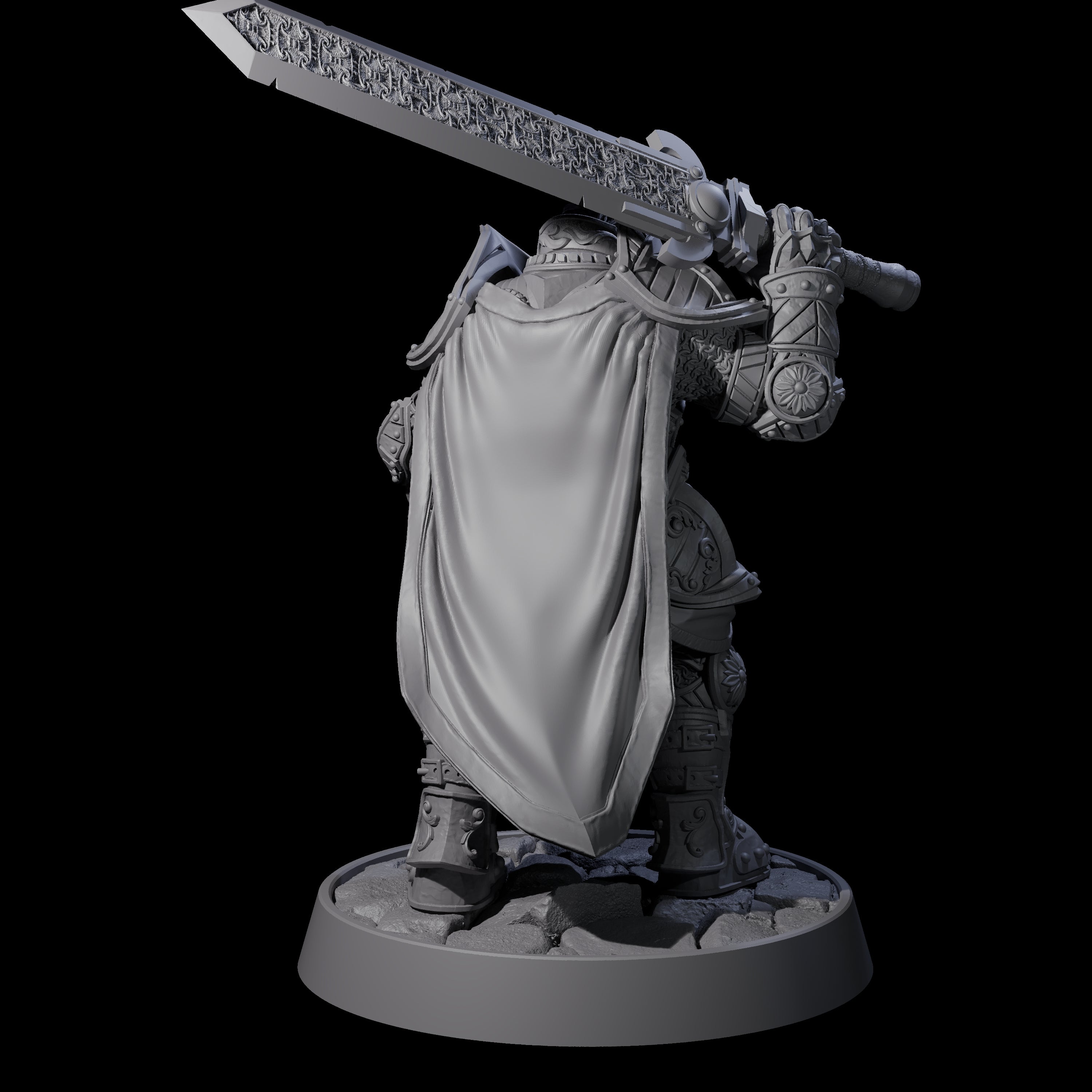Ornate Palace Guard H Miniature for Dungeons and Dragons, Pathfinder or other TTRPGs
