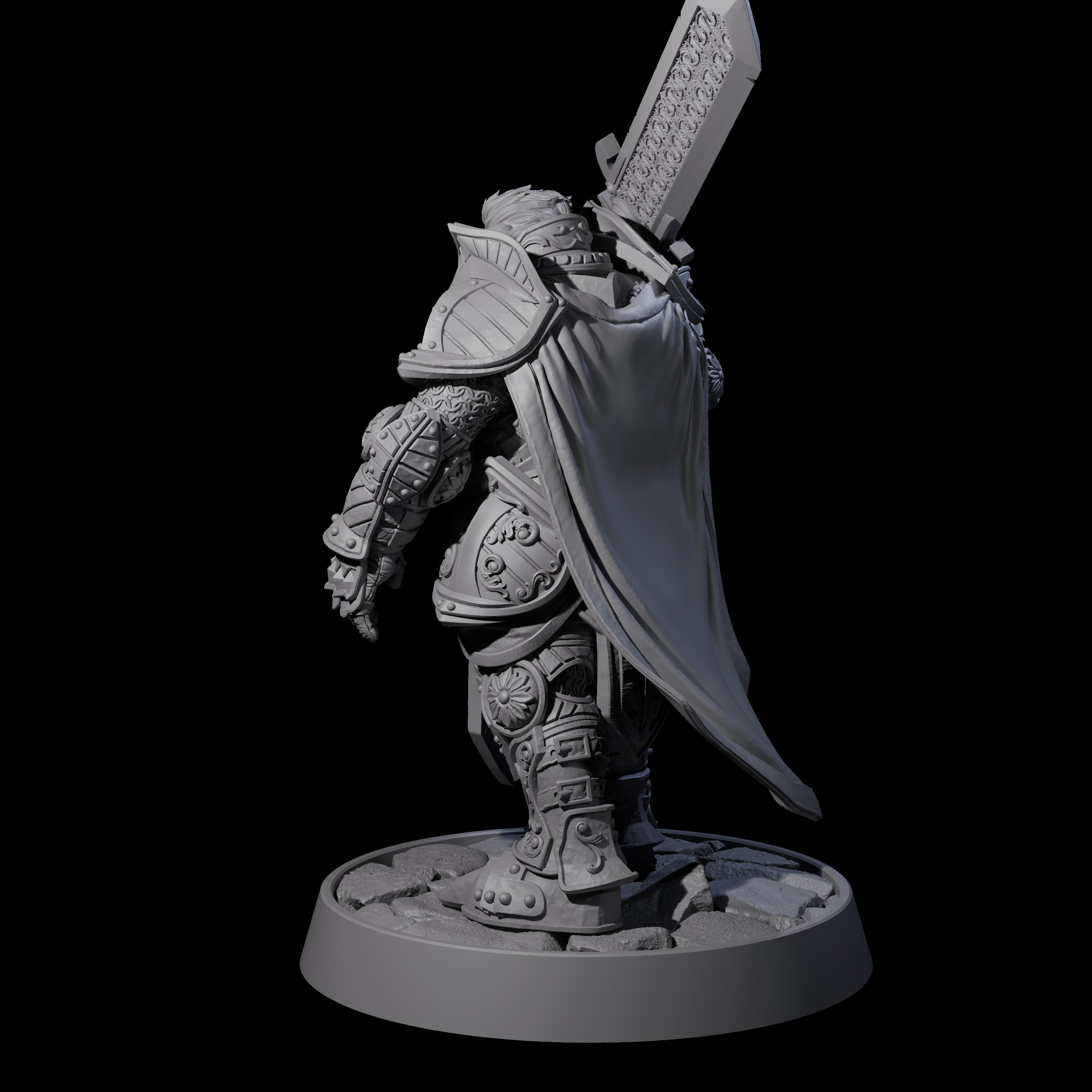 Ornate Palace Guard H Miniature for Dungeons and Dragons, Pathfinder or other TTRPGs