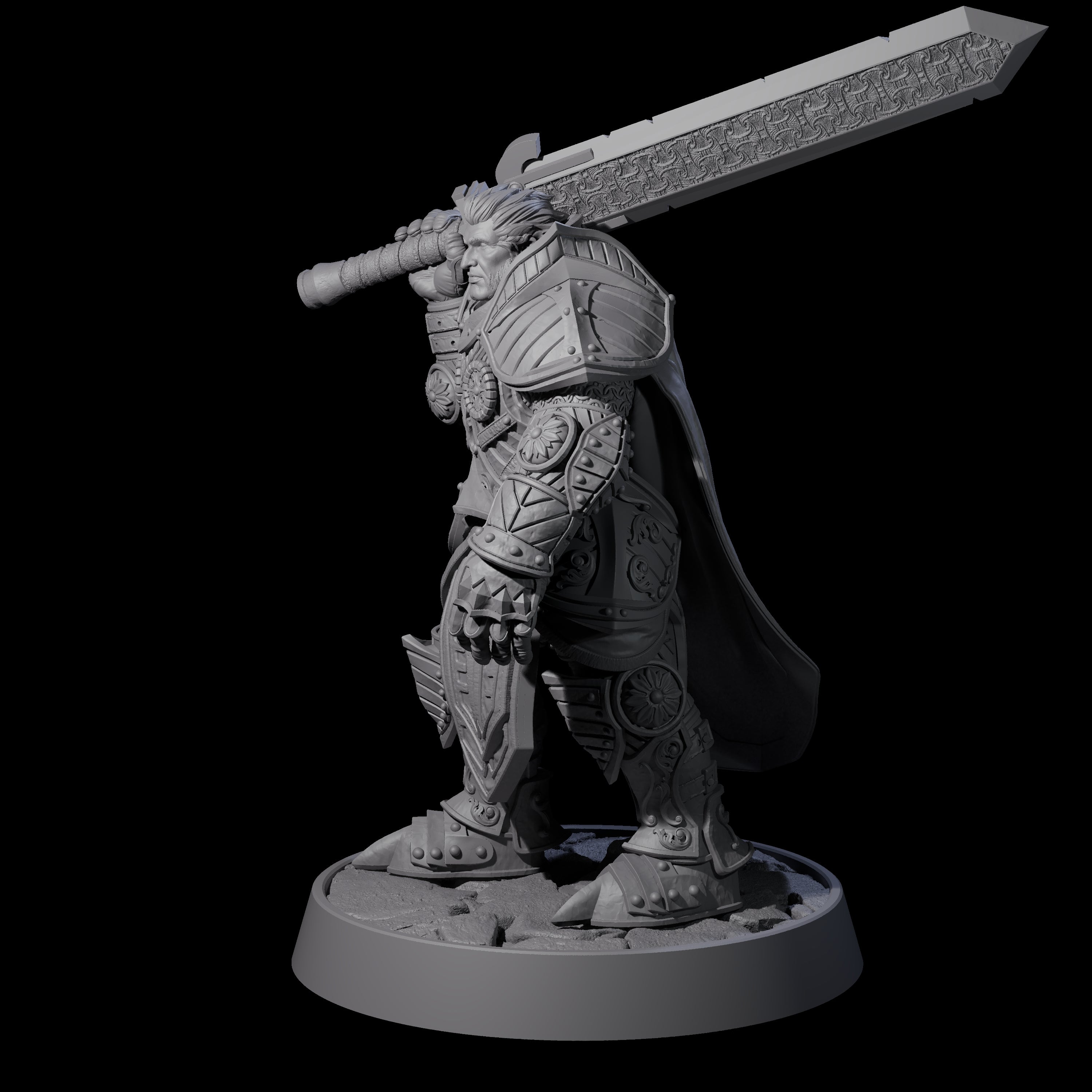 Ornate Palace Guard H Miniature for Dungeons and Dragons, Pathfinder or other TTRPGs