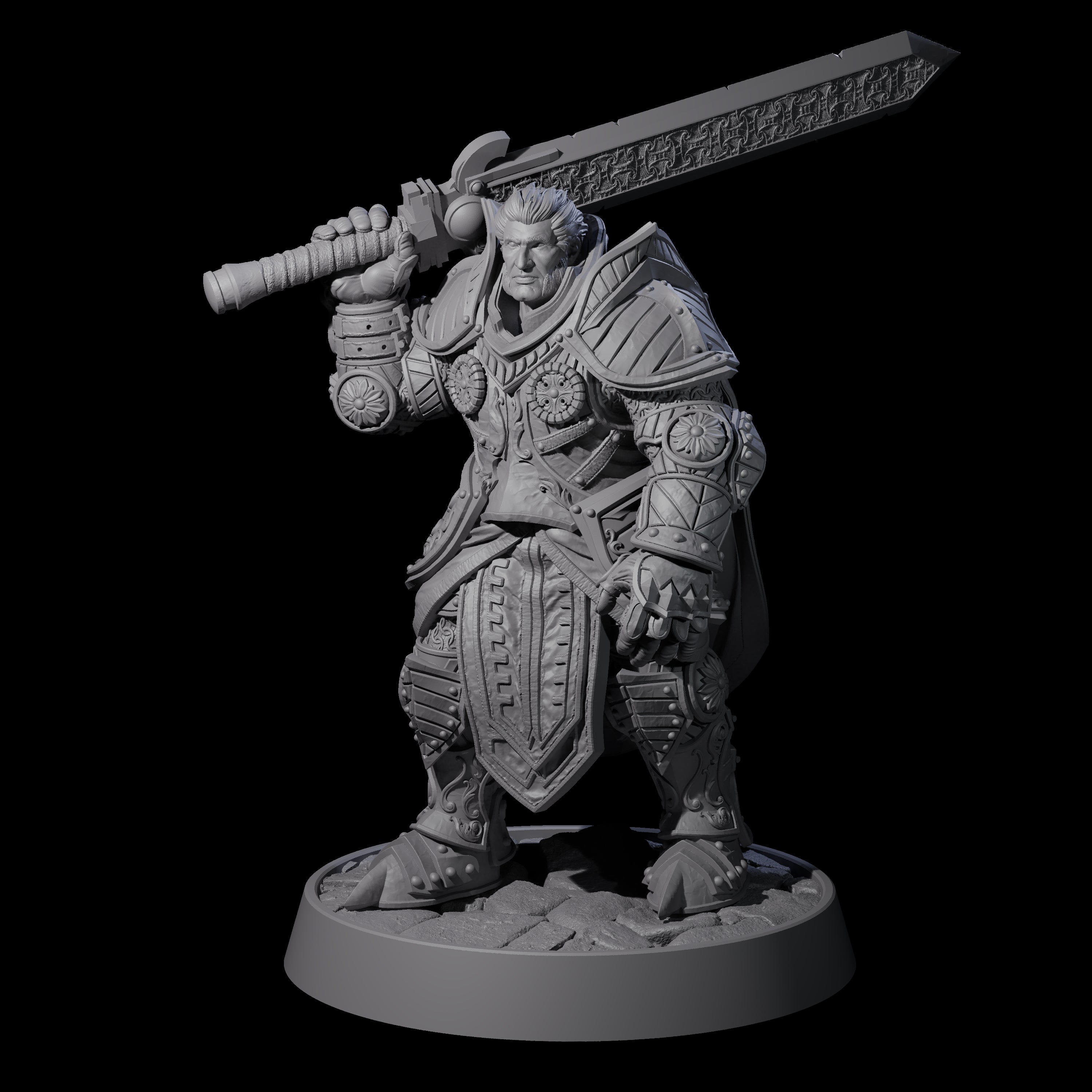 Ornate Palace Guard H Miniature for Dungeons and Dragons, Pathfinder or other TTRPGs