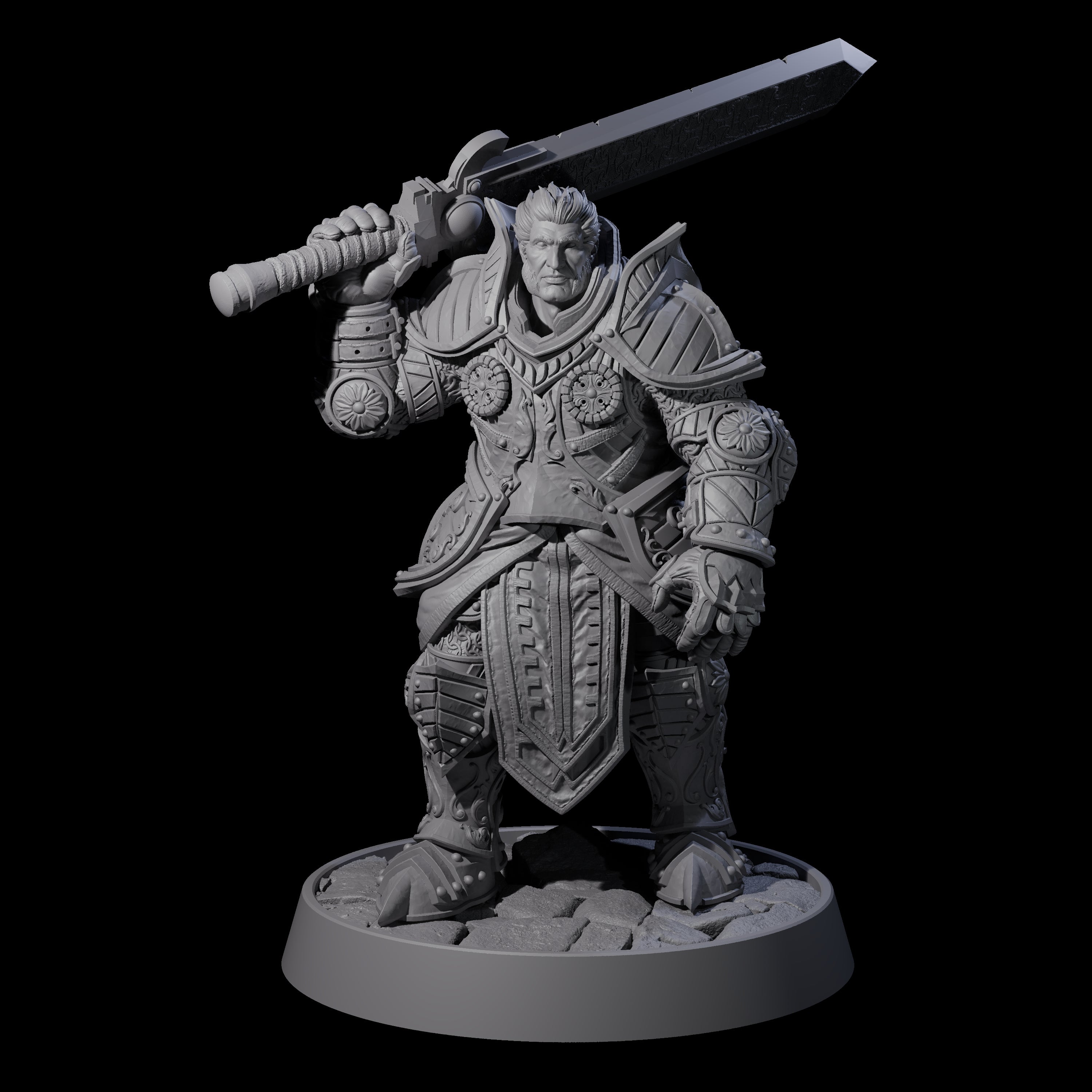 Ornate Palace Guard H Miniature for Dungeons and Dragons, Pathfinder or other TTRPGs