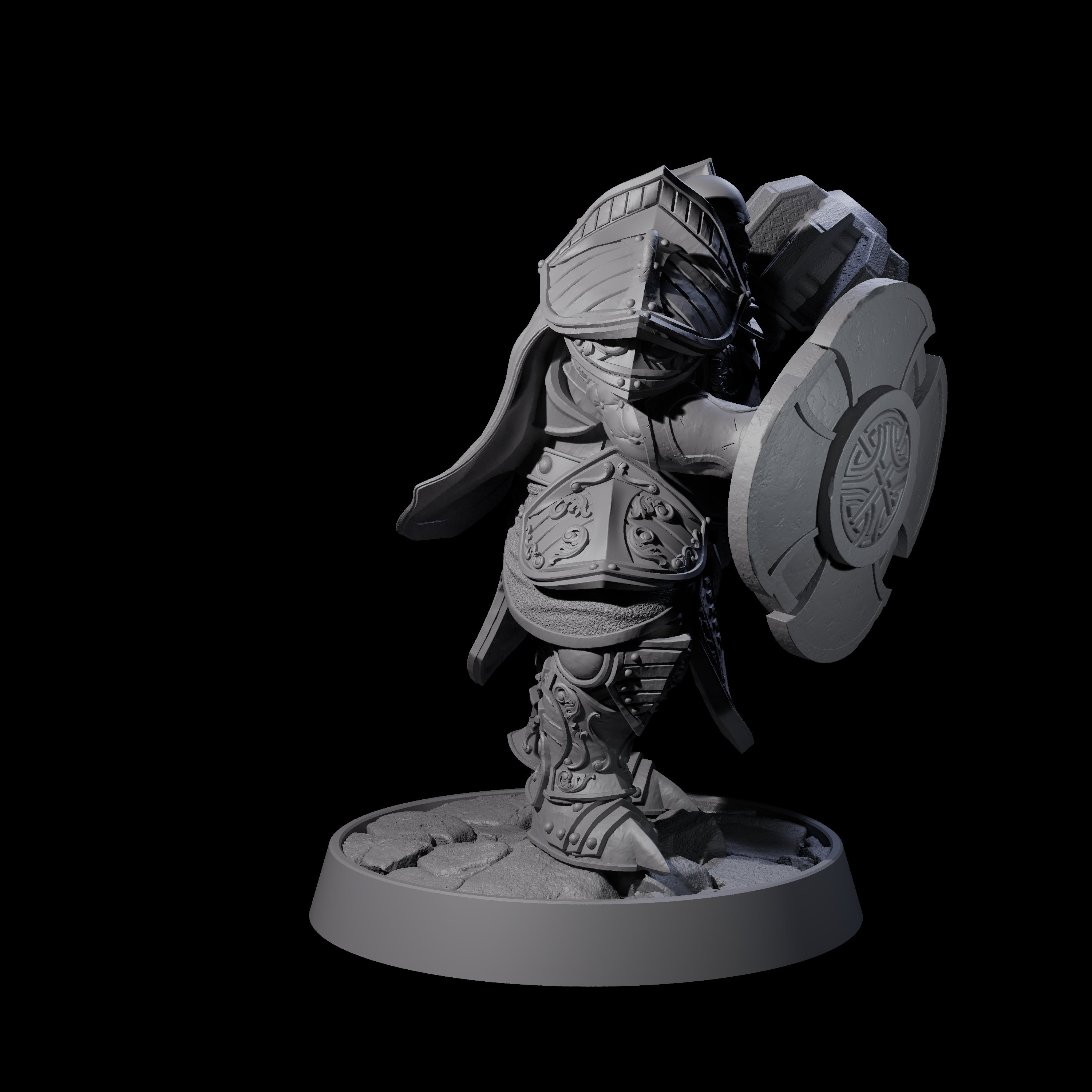 Ornate Palace Guard I Miniature for Dungeons and Dragons, Pathfinder or other TTRPGs