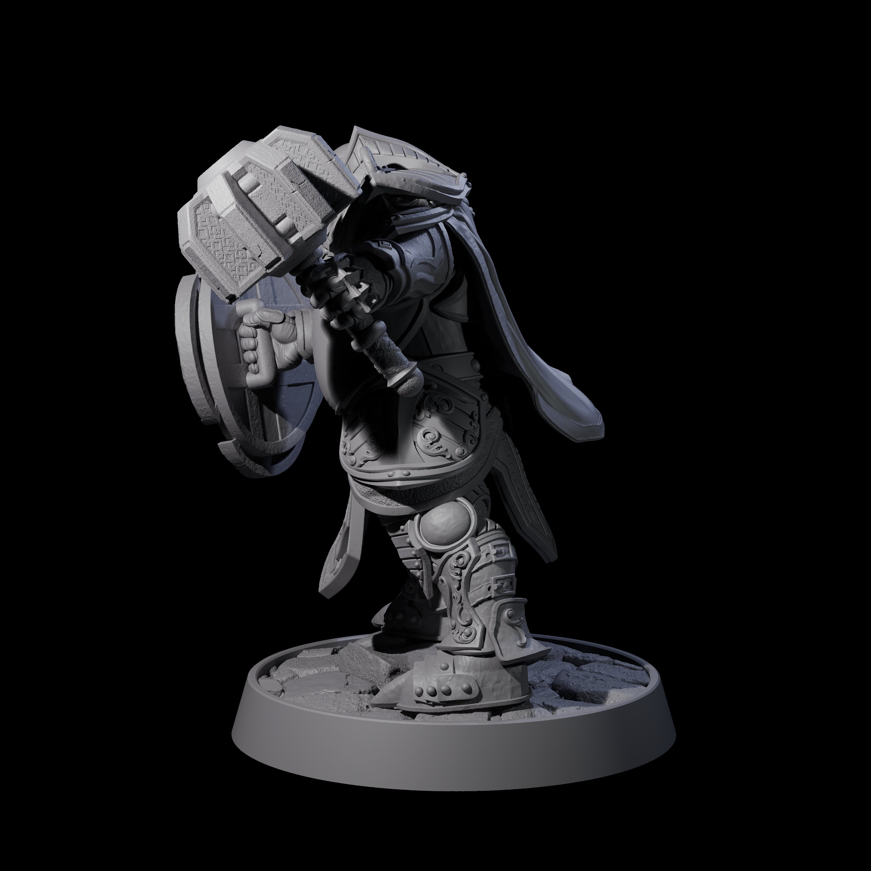 Ornate Palace Guard I Miniature for Dungeons and Dragons, Pathfinder or other TTRPGs