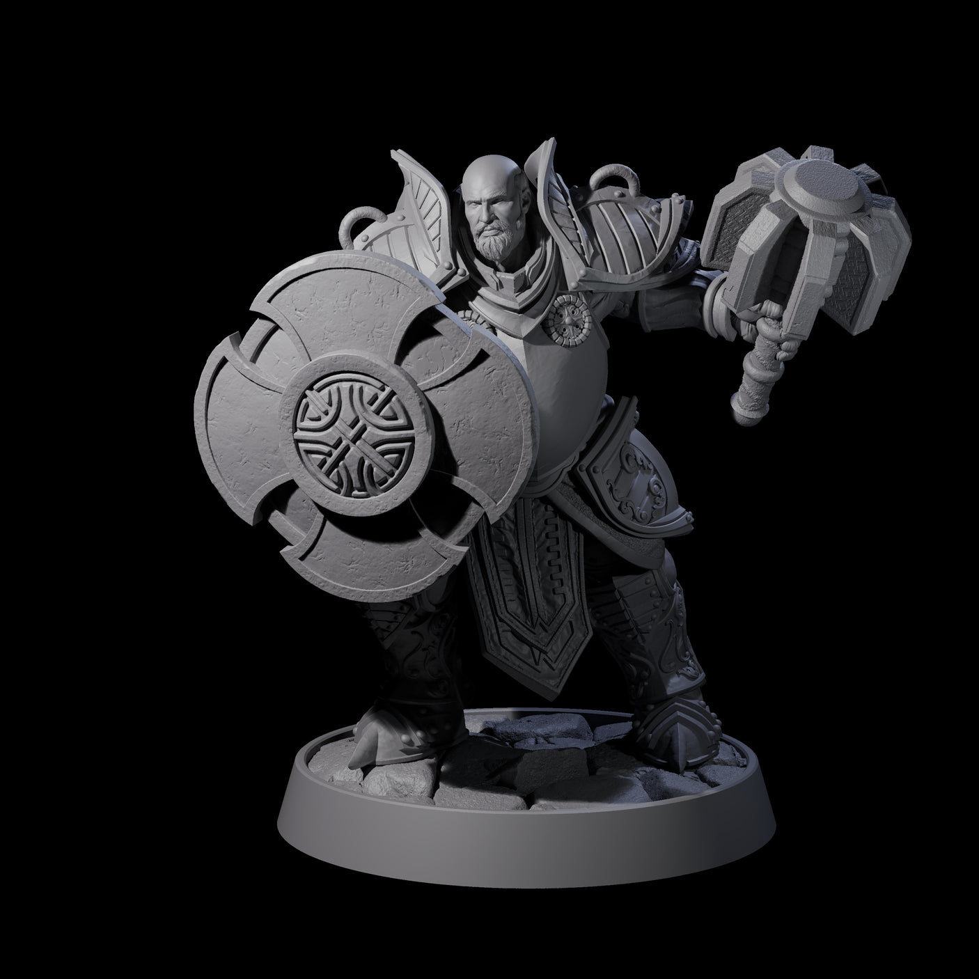 Ornate Palace Guard I Miniature for Dungeons and Dragons, Pathfinder or other TTRPGs