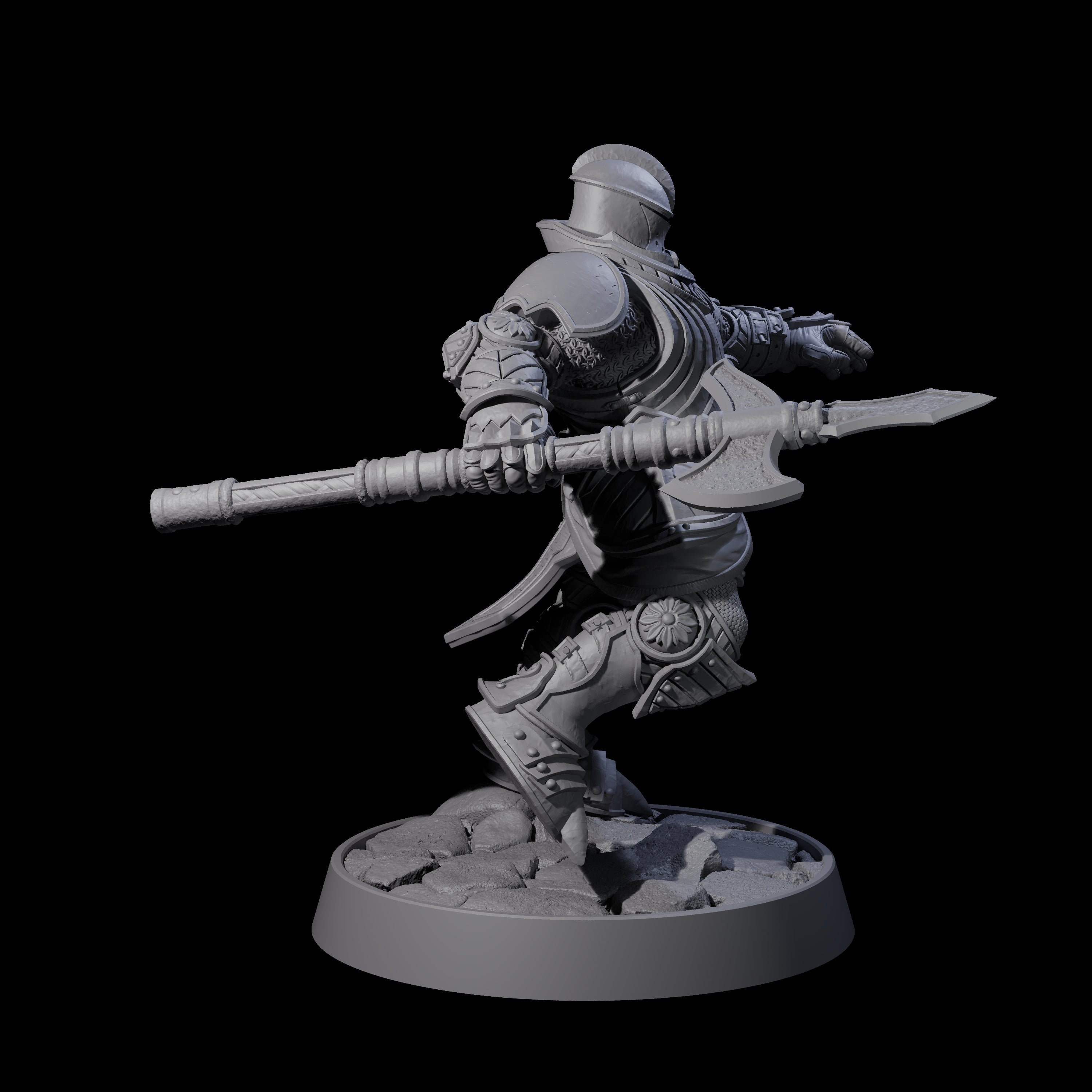 Ornate Palace Guard K Miniature for Dungeons and Dragons, Pathfinder or other TTRPGs