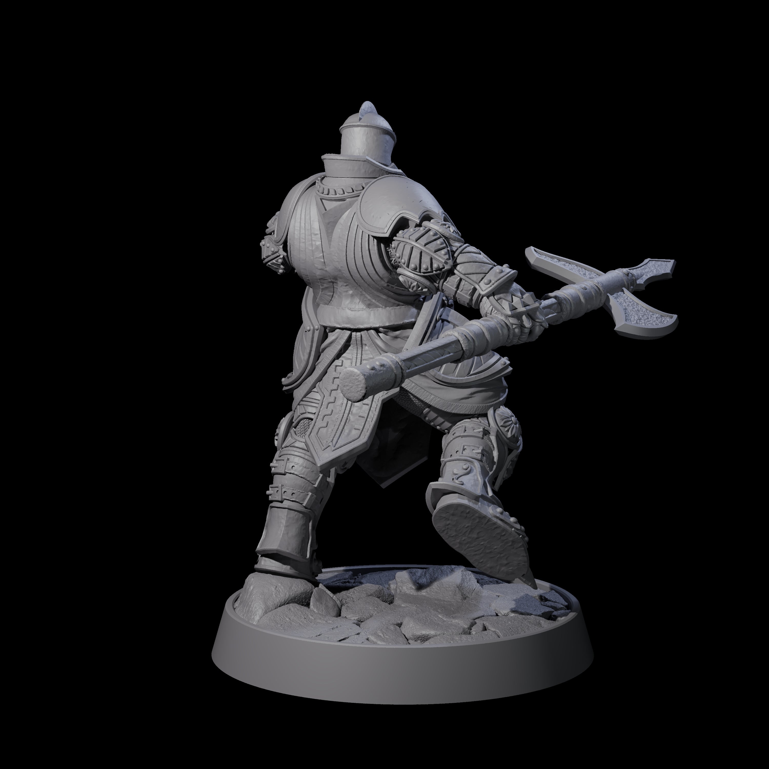 Ornate Palace Guard K Miniature for Dungeons and Dragons, Pathfinder or other TTRPGs