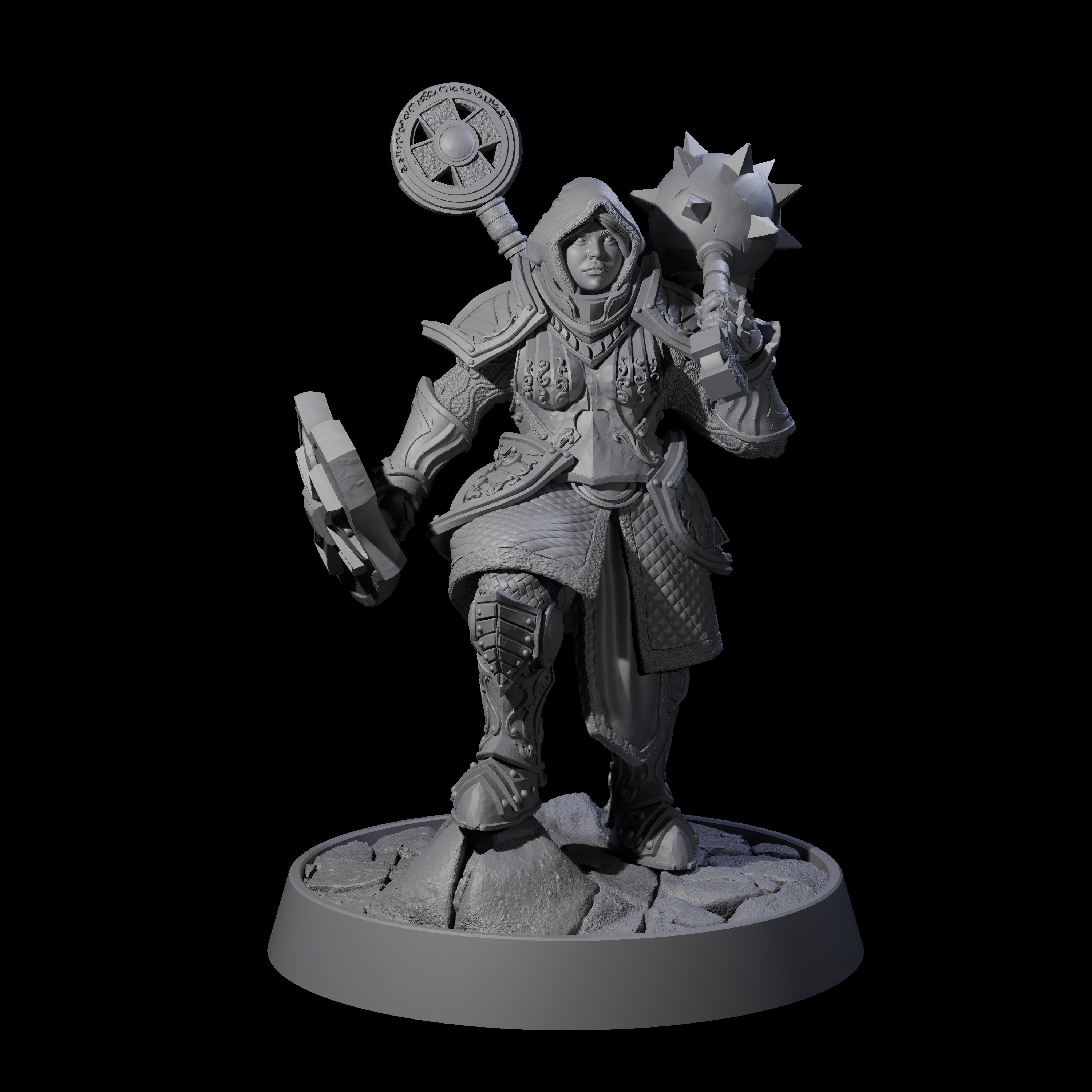 Ornate Palace Guard L Miniature for Dungeons and Dragons, Pathfinder or other TTRPGs