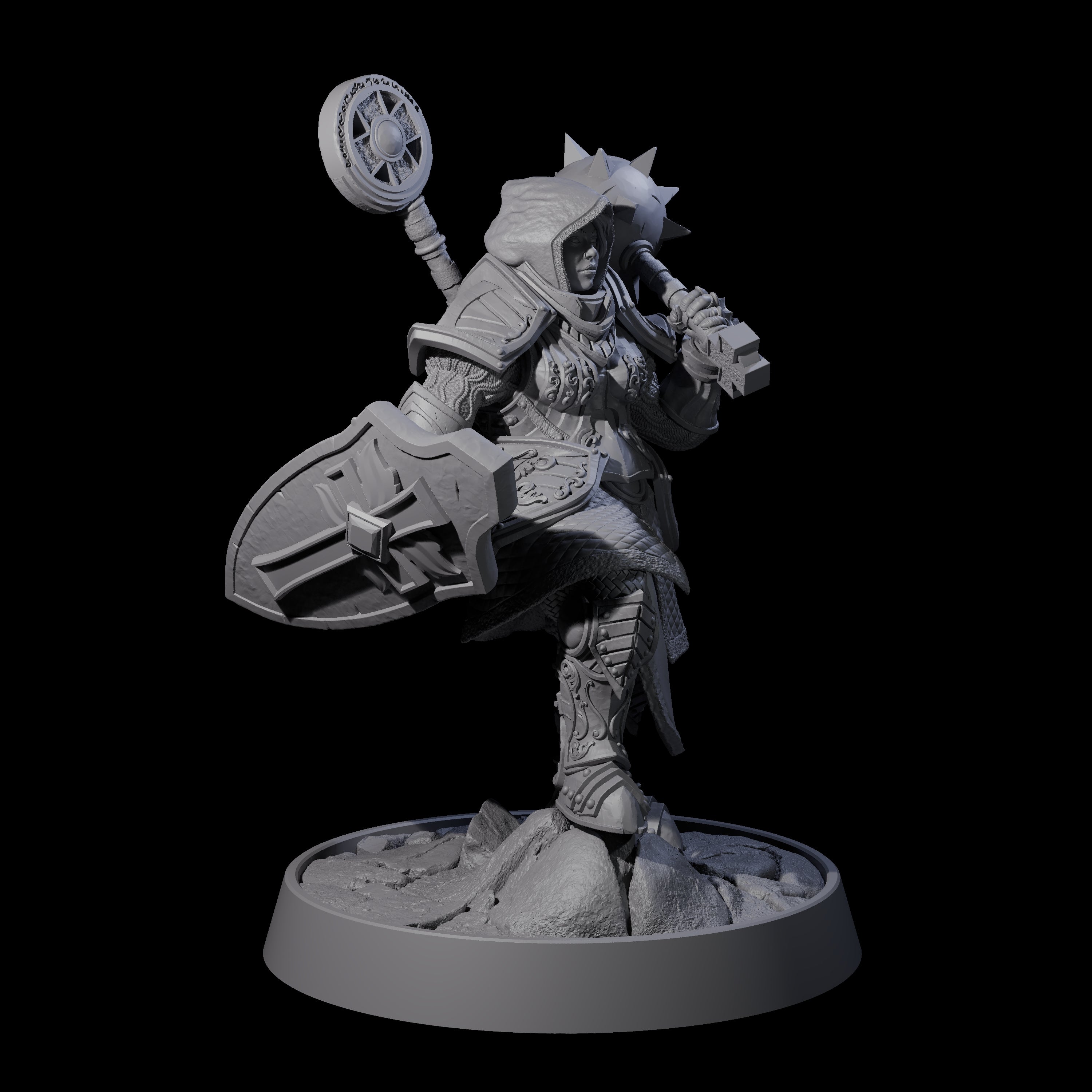 Ornate Palace Guard L Miniature for Dungeons and Dragons, Pathfinder or other TTRPGs