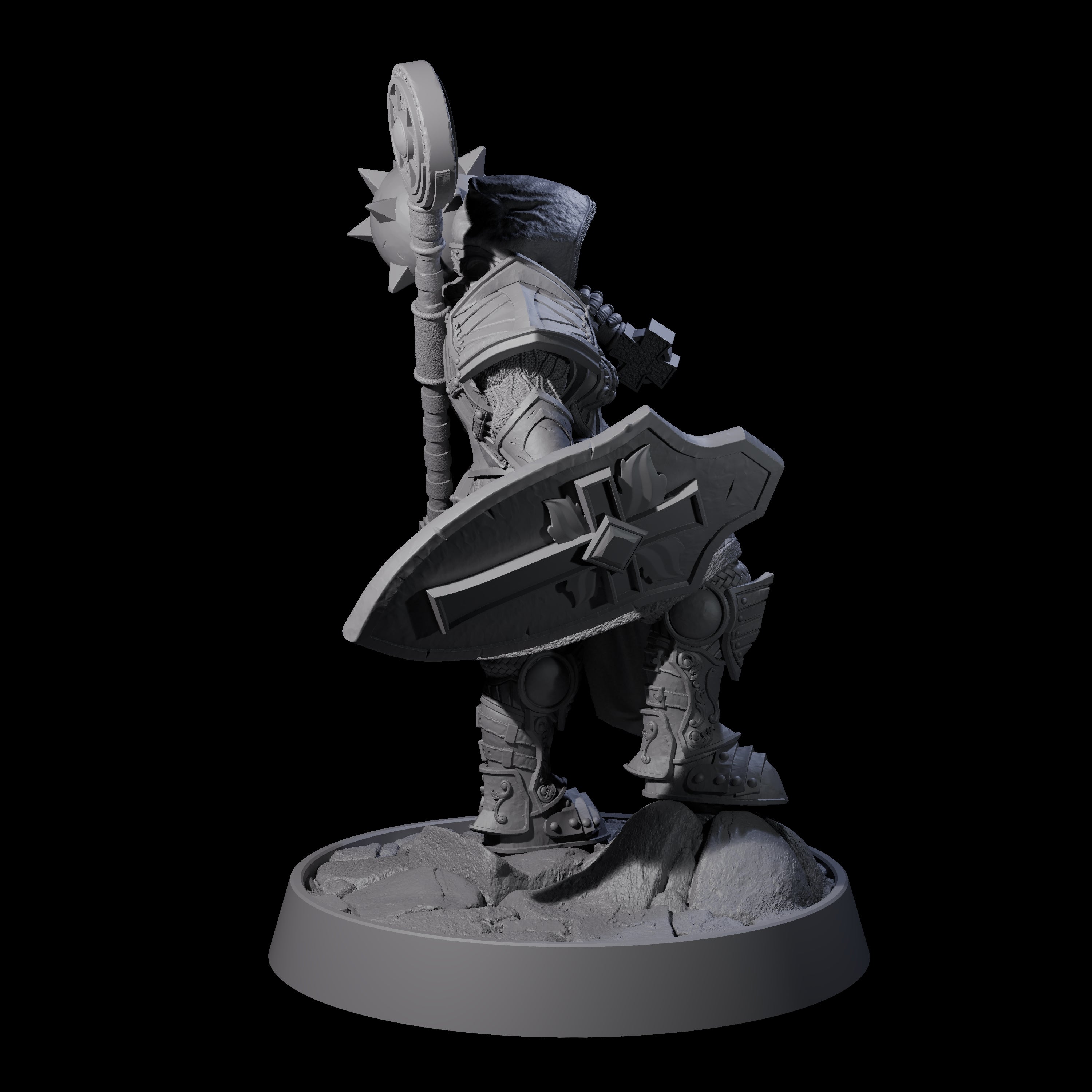 Ornate Palace Guard L Miniature for Dungeons and Dragons, Pathfinder or other TTRPGs