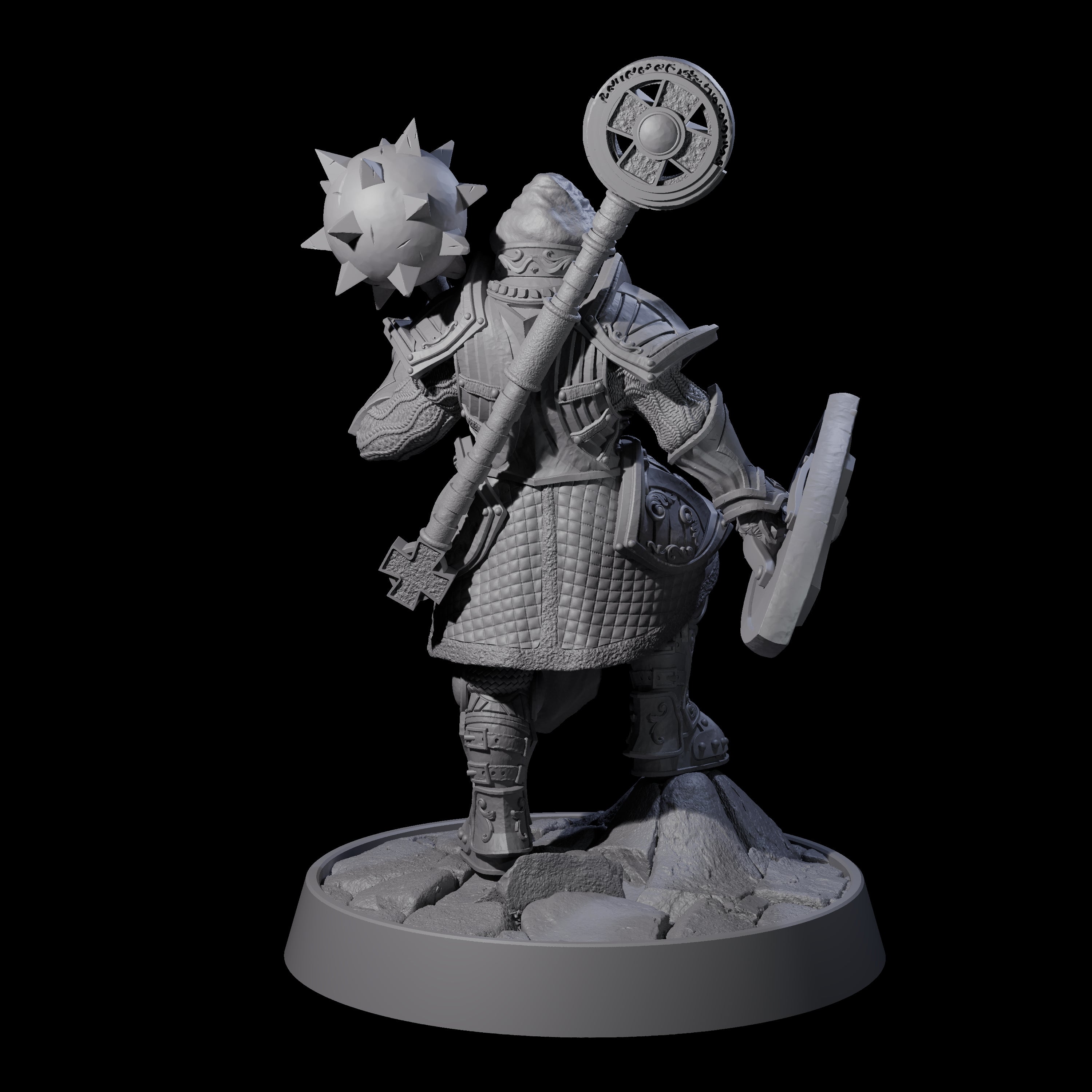 Ornate Palace Guard L Miniature for Dungeons and Dragons, Pathfinder or other TTRPGs